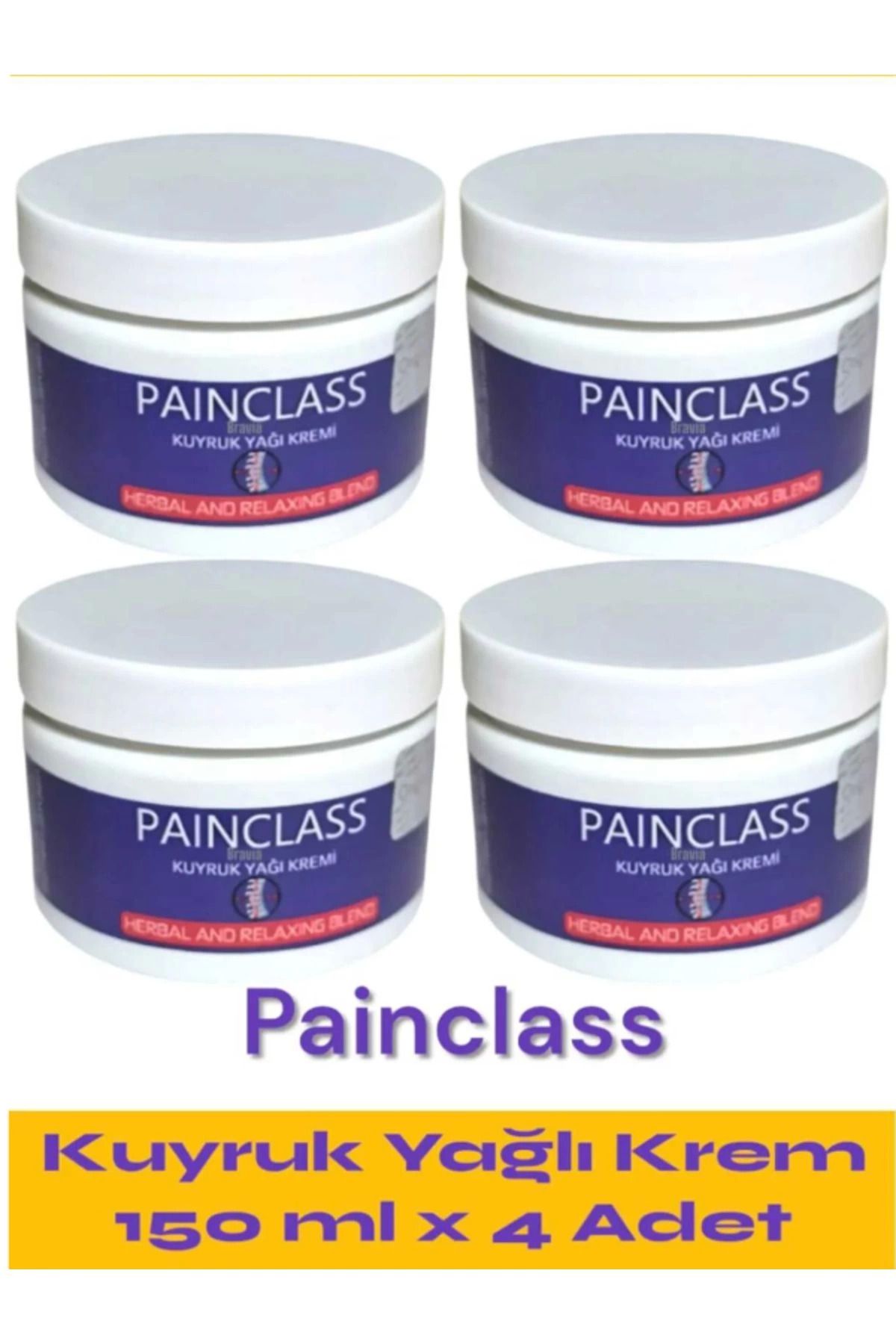 Modafiks Kuyruk Yağı Kremi PAİNCLASS- Ağrılarınız ve Sızılarınız İçin büyük boy 150 ml x 4 adet