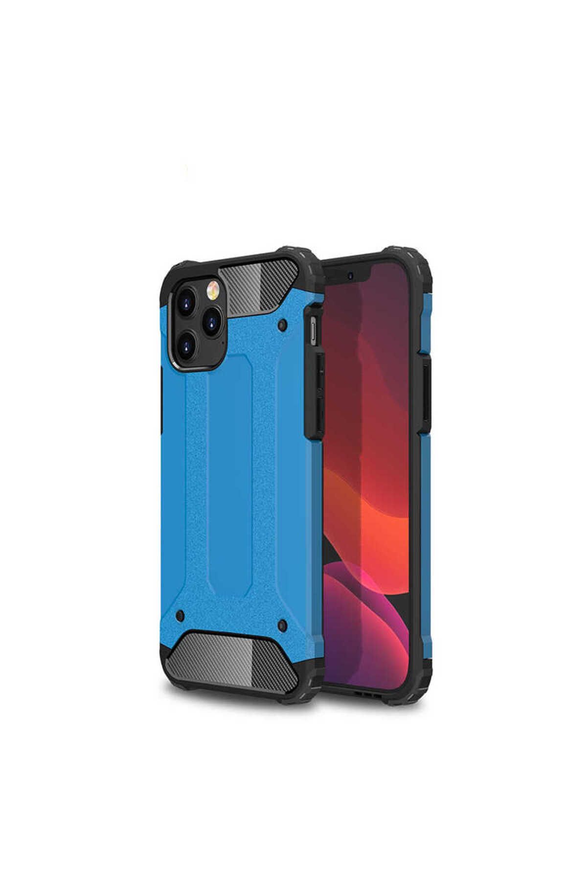 halkhouse Apple iPhone 12 Pro Max Kılıf Zırh Tank Sert Korumalı Silikon Crash Silikon Kapak