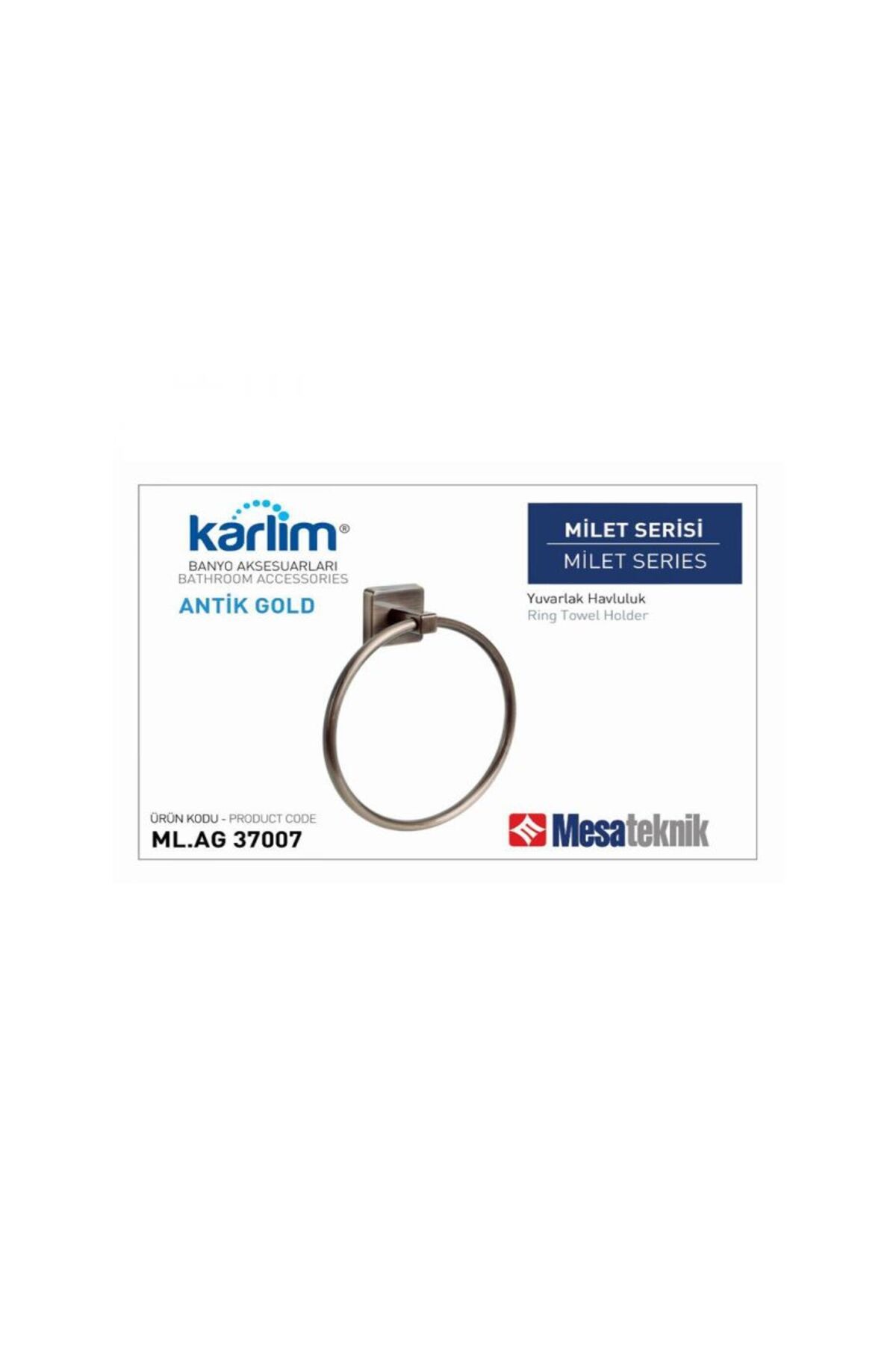 Mesateknik MİLET ANTİK GOLD YUVARLAK HAVLULUK