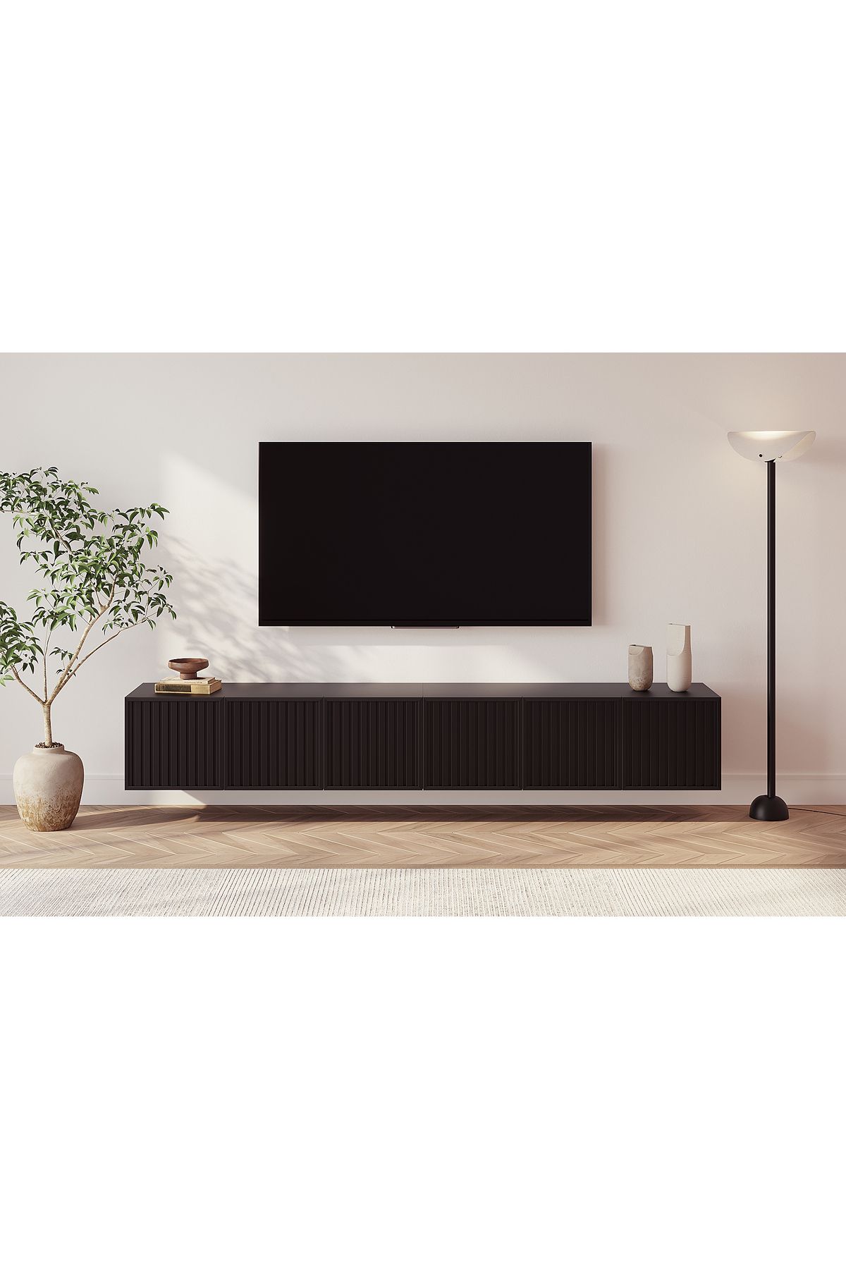 DUHO Des Tv Ünitesi - Siyah - 220 Cm