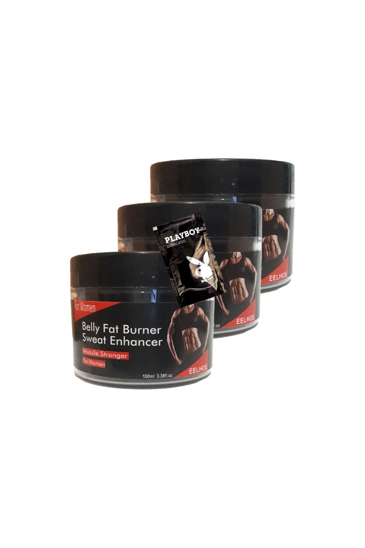 Modafiks Belly fatBurner Sweat Enhancer Kadınlar için krem 3x100 ml + 1 Adet Jel ile