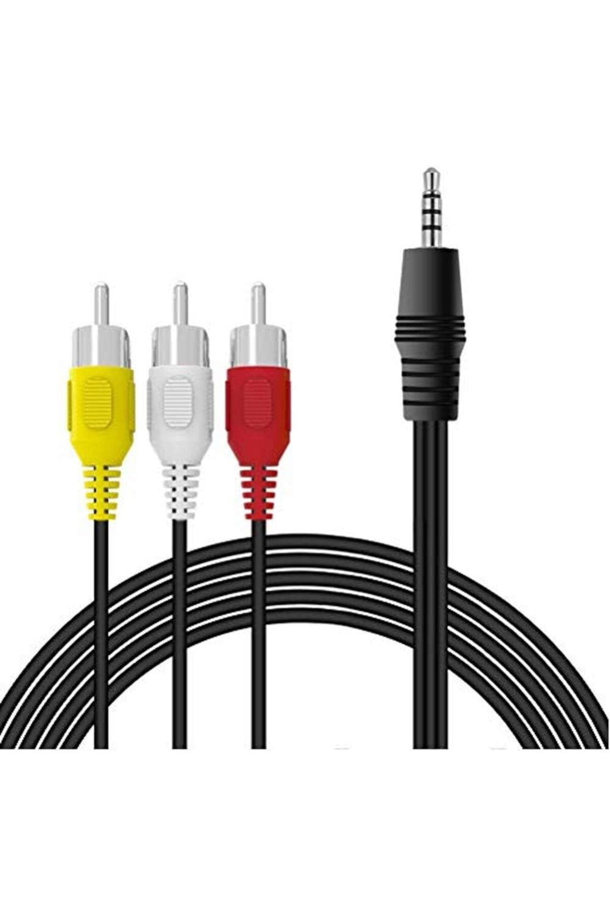 mazıdağı mazzıdağ 4824 3.5 mm Stereo To 3 Rca Dişi Tos Çevirici Dönüştürücü Ses Kablosu new store 1