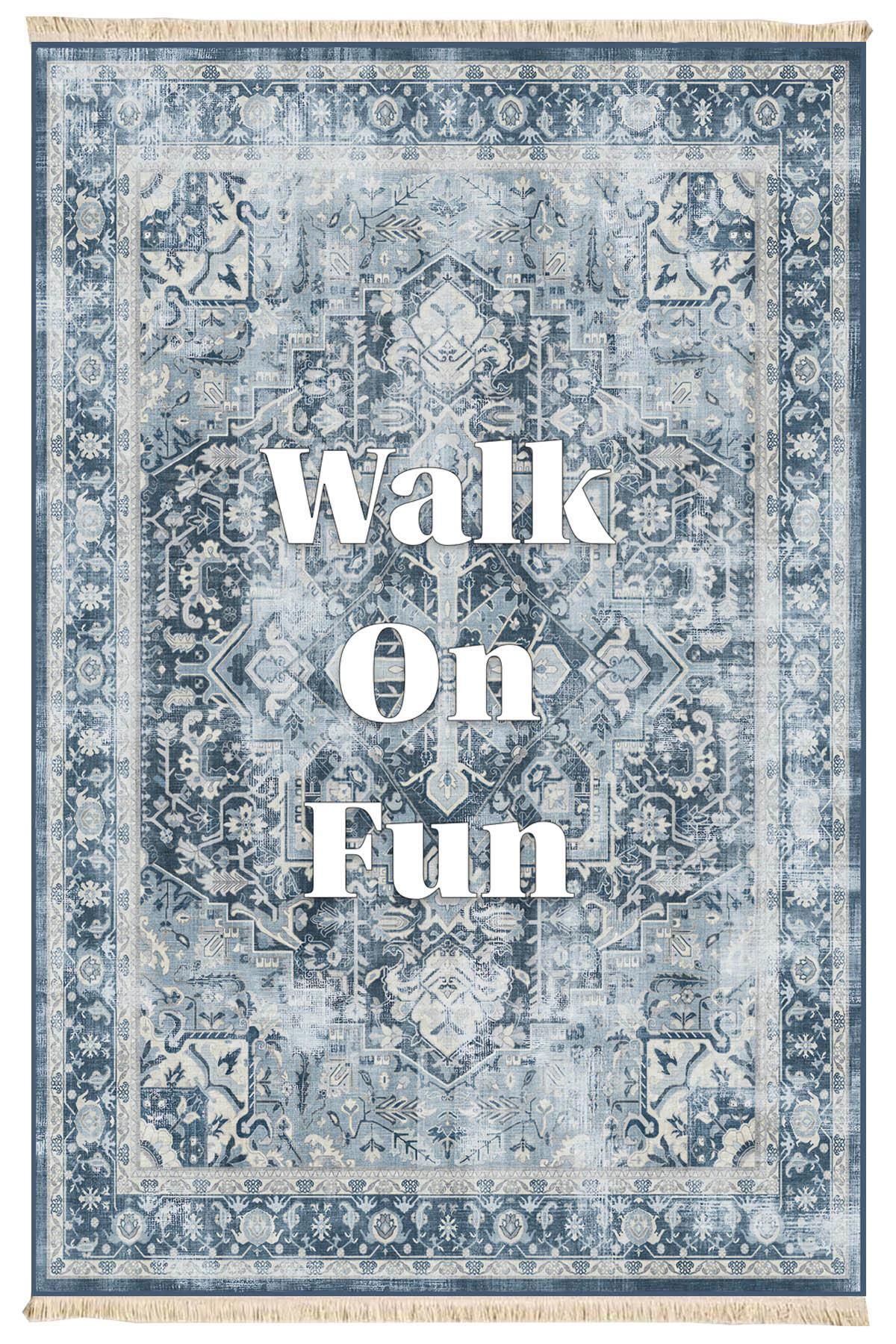 Markaev Walk On Fun Baskılı Dokuma Taban Halı 236 YNG