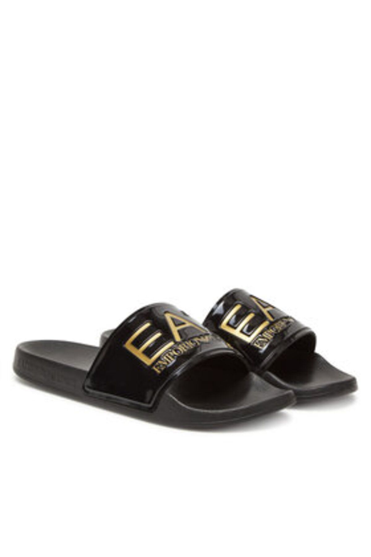 EA7 Emporio Armani Flip-flops Bărbătești Negri Ea7 Emporio Armani-7x000108 Af15118 Pc001 Negru/aur Masculin - 39