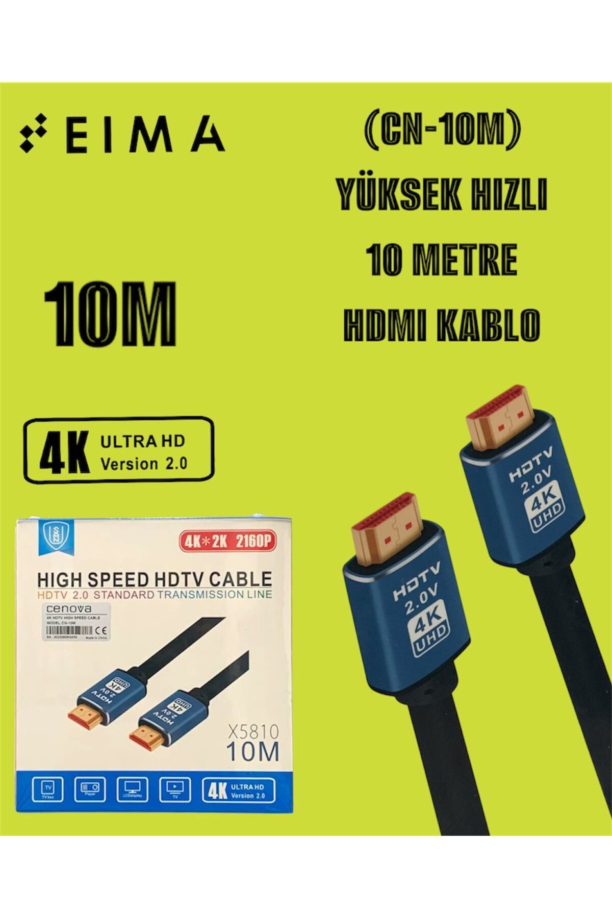 Bestech Yüksek Hızlı HDMI Kablo 10 Metre