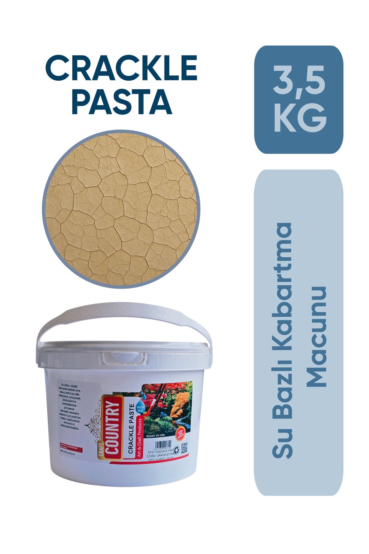 Craft Country Crackle Pasta ( Çatlatma Pastası ) 3,5KG