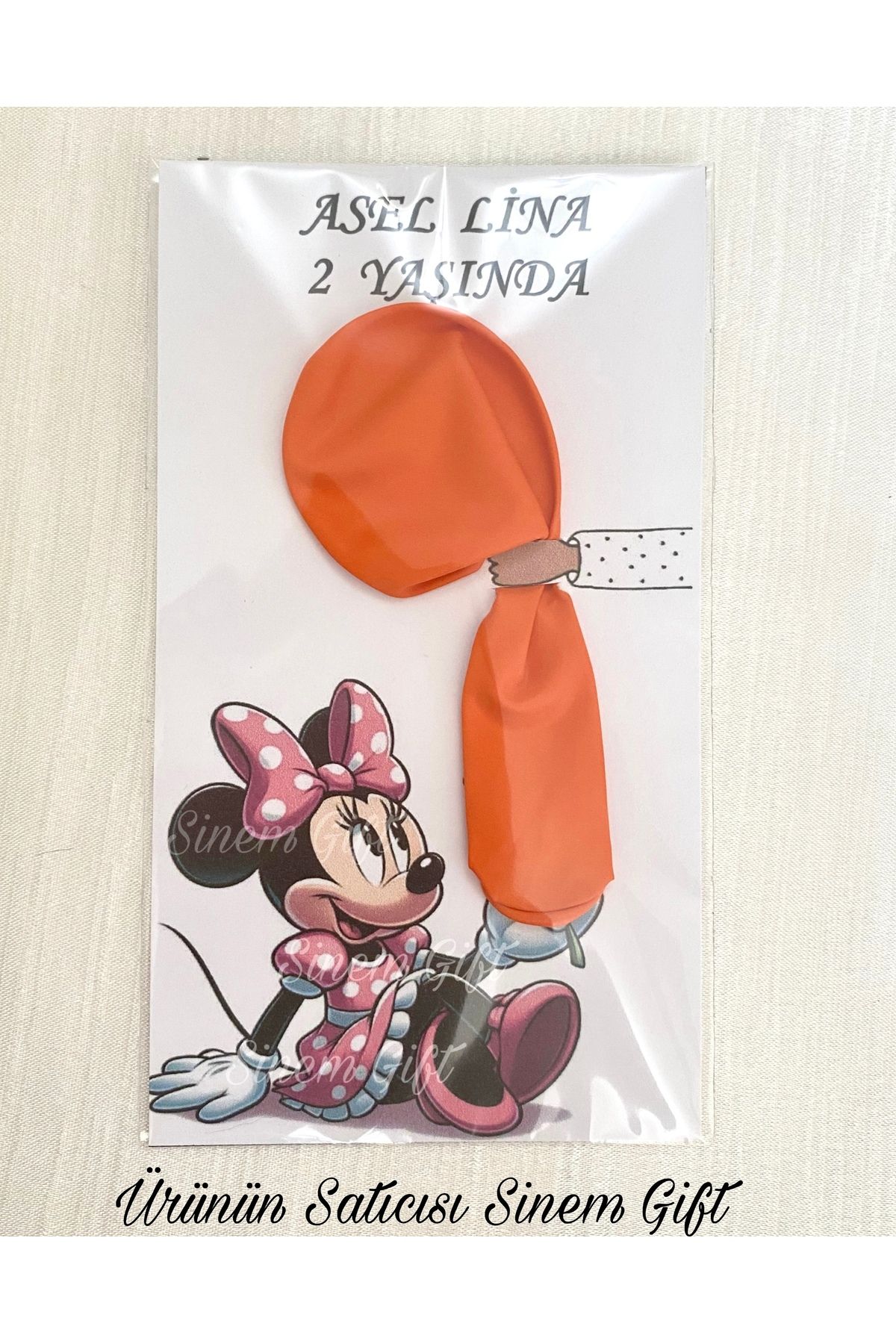 Sinem Gift 20 Adet - Minnie Mouse Konsepti Hediyelik Balon - Minnie Mouse Konseptli Hediyelik Kız Çocuk