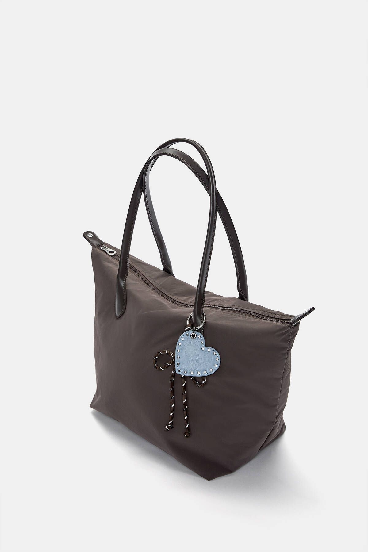 Süslemeli naylon shopper çanta - 4