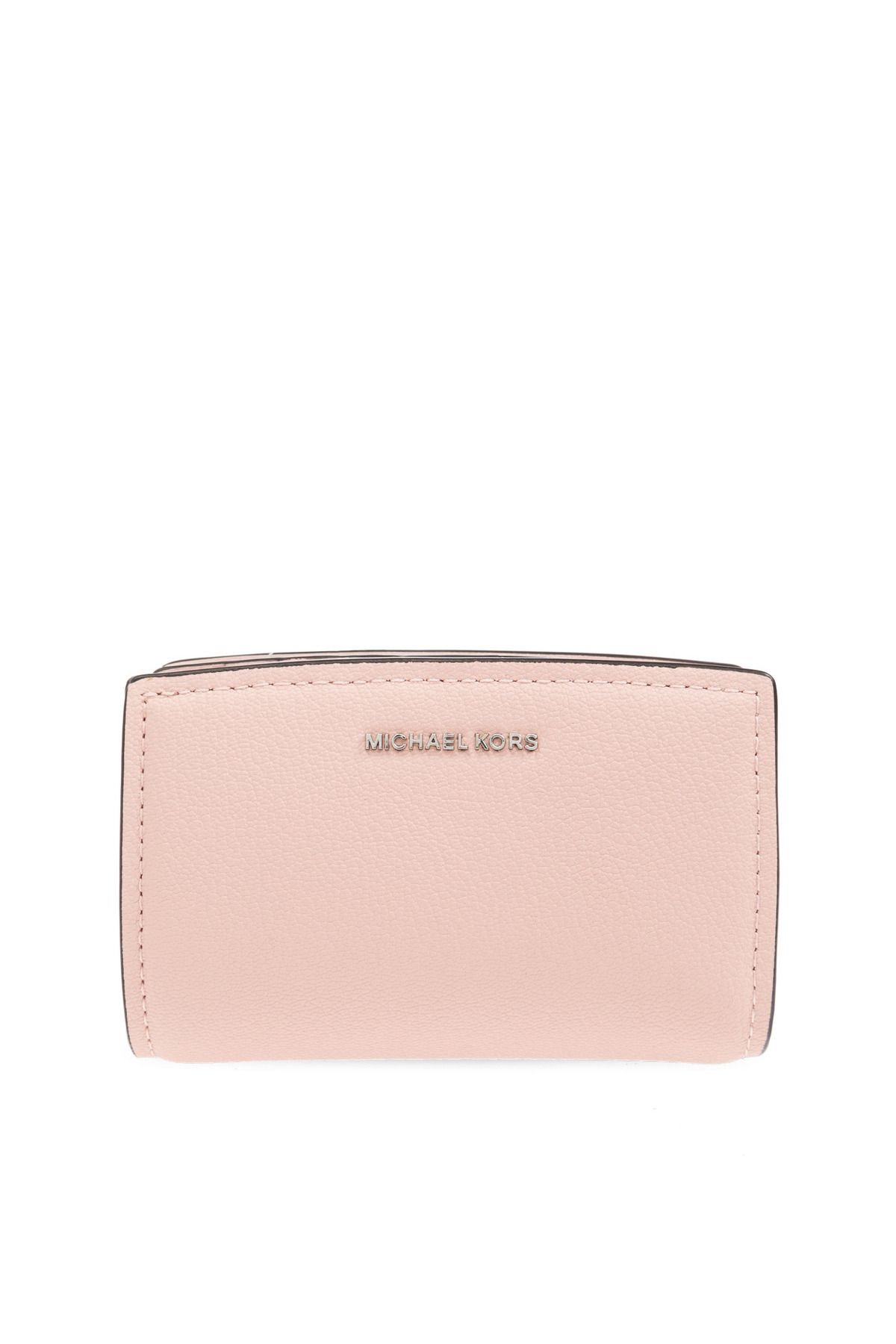 Michael Kors Kadın Kart ve Nakit Bölmeli Fermuarlı Ve Çıtçıt Kapama Deri Pembe Cüzdan 32S5SYTZ2L-SMOKEYROSE