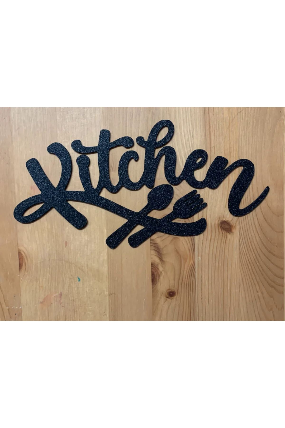3dmakers Kitchen Yazılı Mutfak Duvar Dekoru - 3D Baskı Modern Tasarım