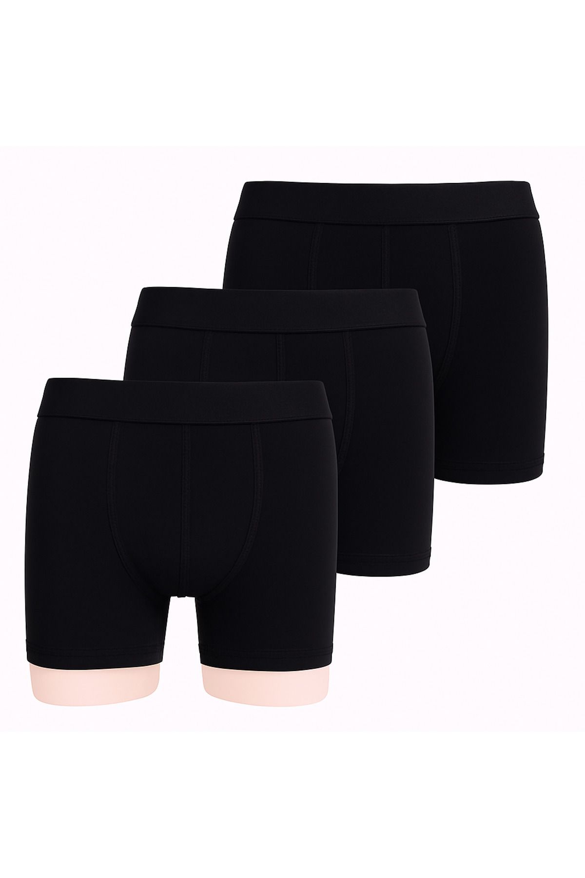 Savel - Üçlü Tek Renk Klasik Erkek Boxer