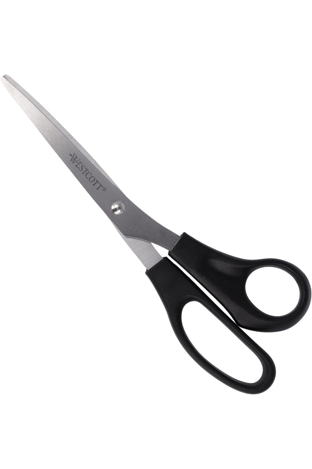 MEGOBİNE WHERE E-31181 00 Paslanmaz Çelik Ofis Makası, Siyah, 21 cm ZTML SYFT 1139610