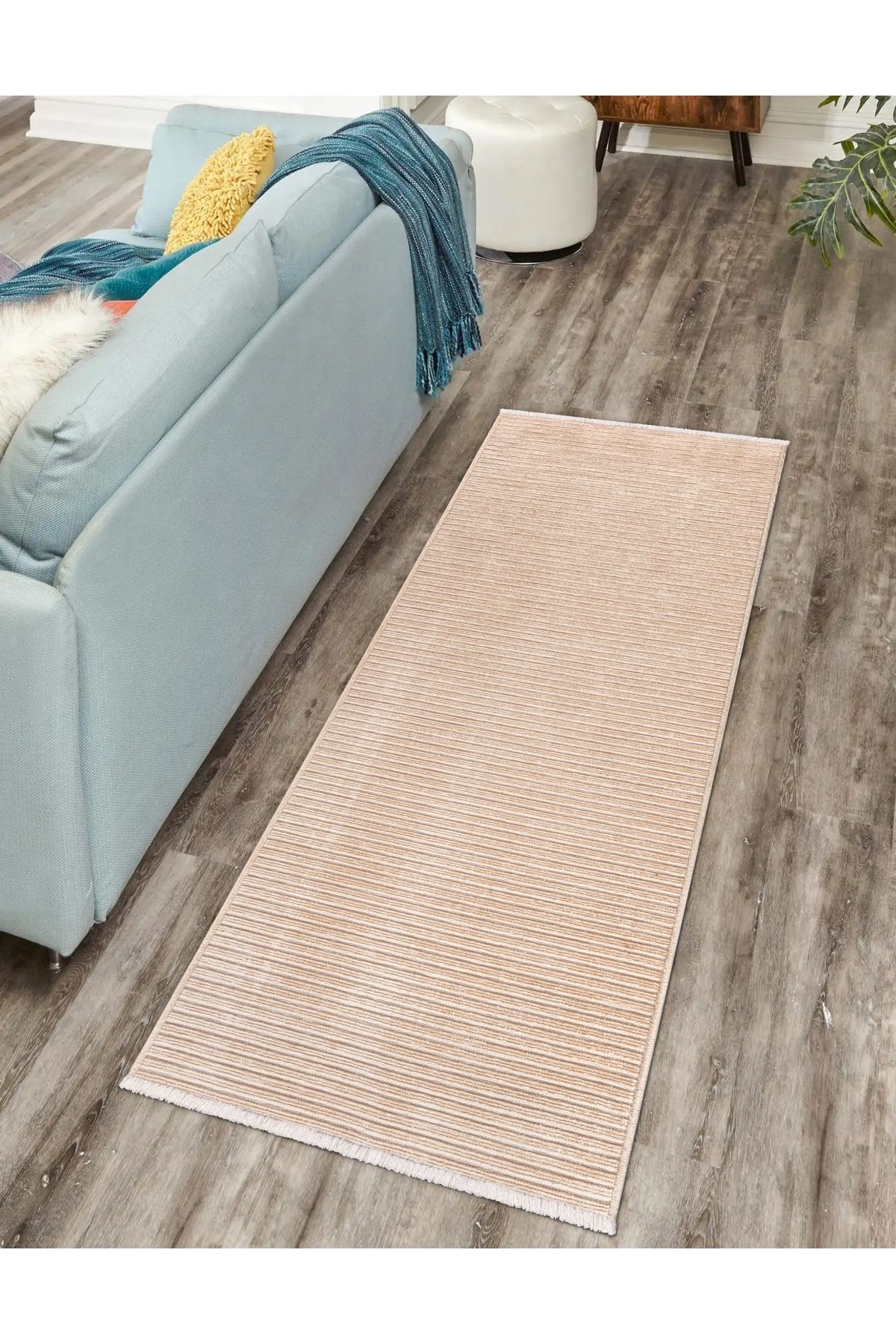 Rozen Home MALDİV Yıkanabilir Yolluk Kaydırmaz,Pamuk Dokuma,Premium Kalite Salon&mutfak&yemek Odası Kilimi