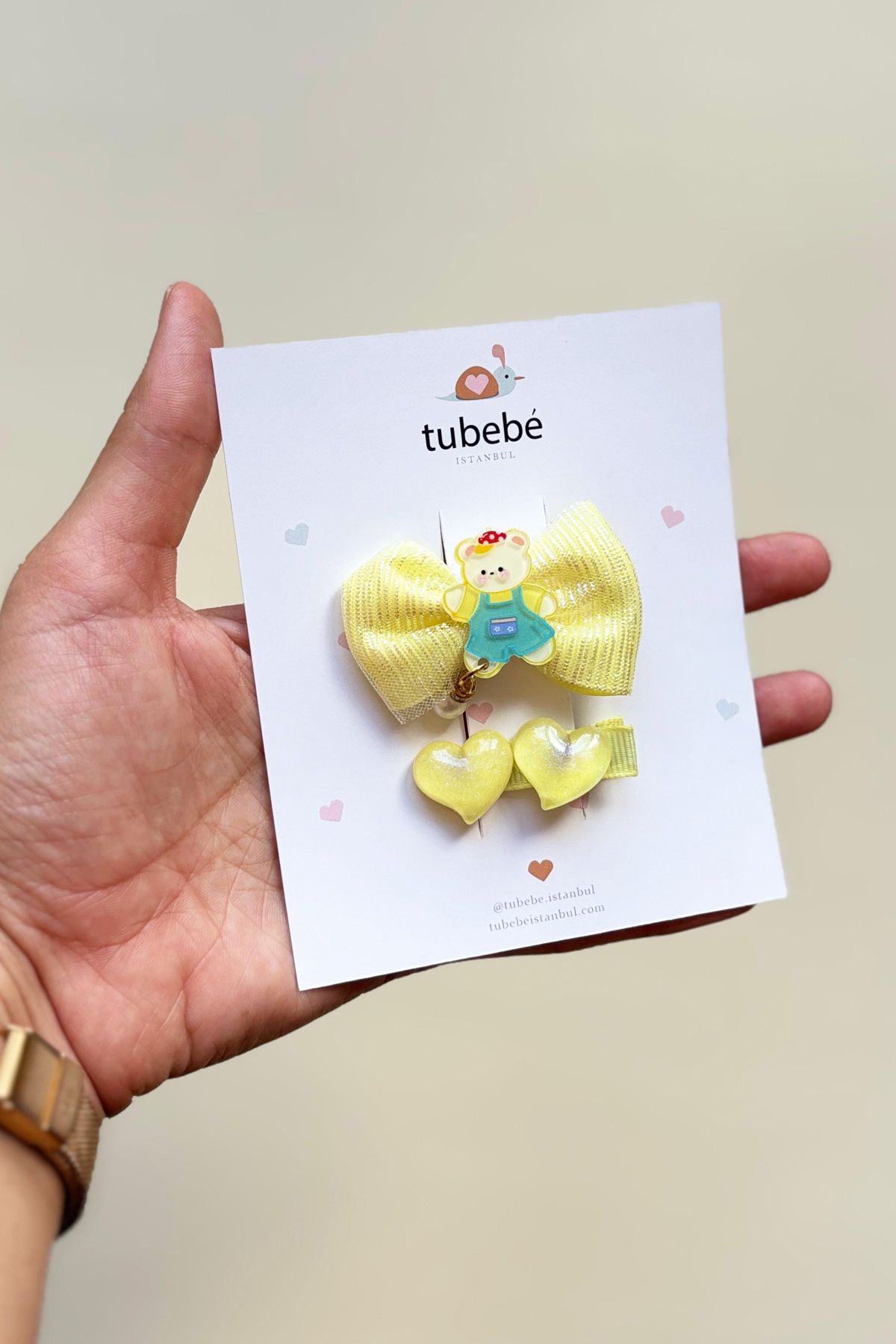 Tubebé İstanbul Renkli Çizimli Çocuk Tokası Seti – Sevimli ve Eğlenceli Kız Toka Seti