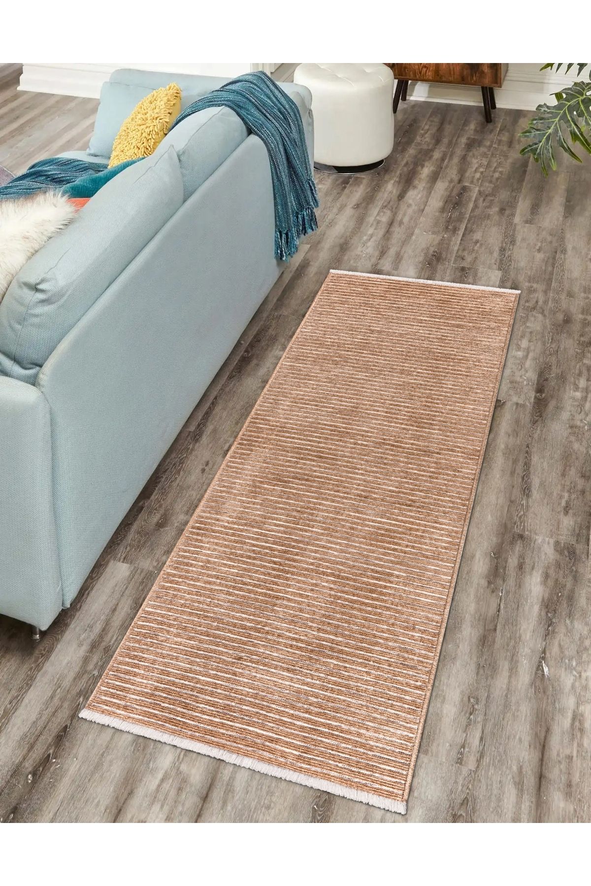 Rozen Home MALDİV Yıkanabilir Yolluk Kaydırmaz,Pamuk Dokuma,Premium Kalite Salon&mutfak&yemek Odası Kilimi