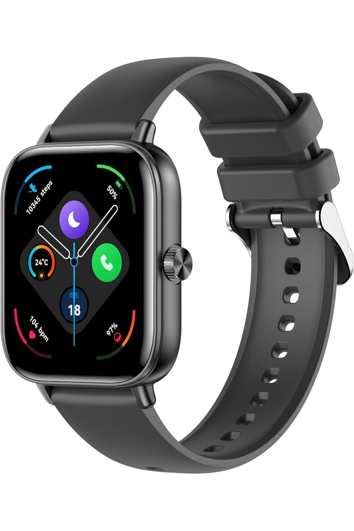 X.Cell-Xcell Apollo W5 Smartwatch, 1.85" HD Display, Bluetooth Calling, Magnetic Charging, Heart-Rate/BP/Sp 2