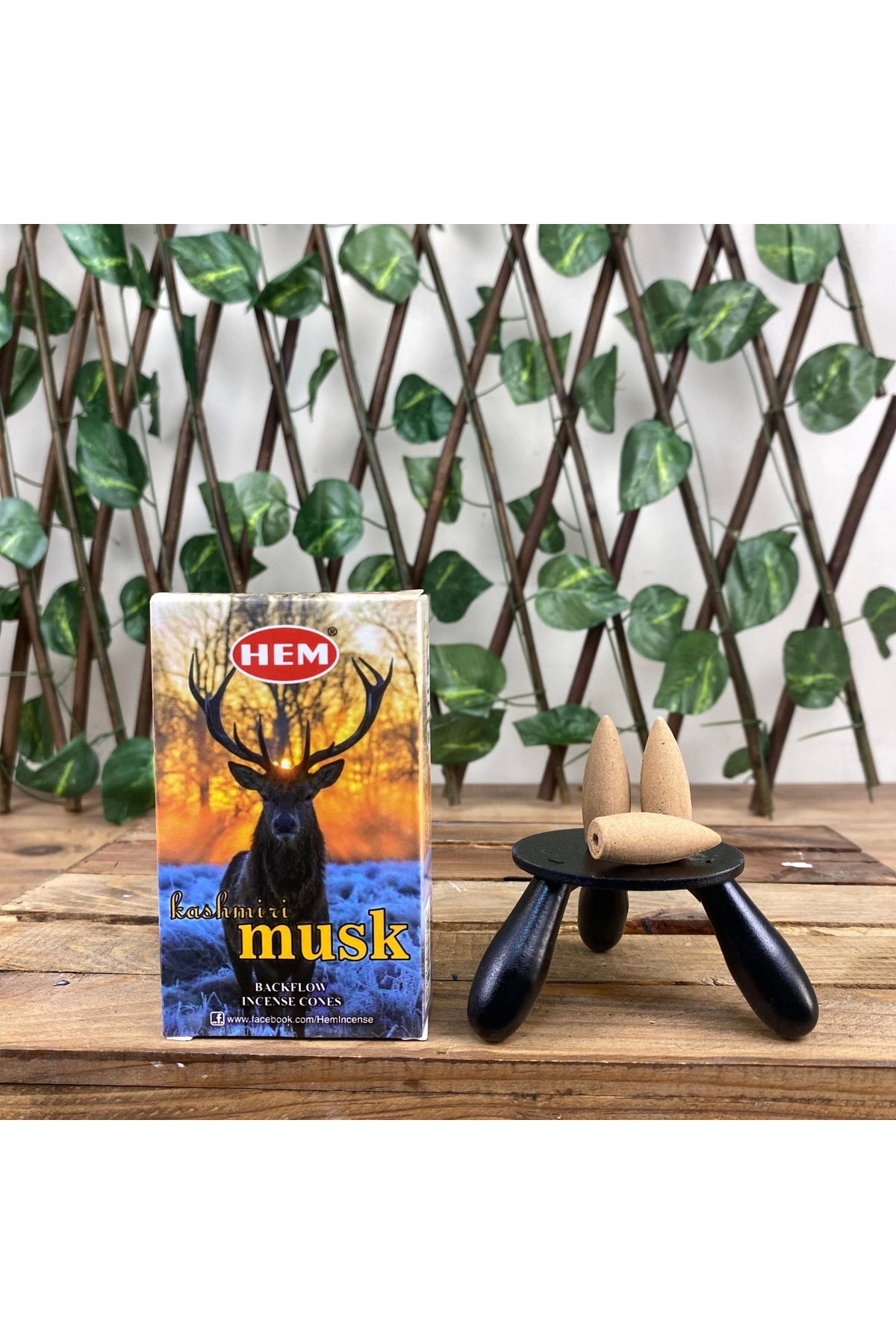 Hem Kashmiri Musk 10'lu Geri Akış Tütsüsü