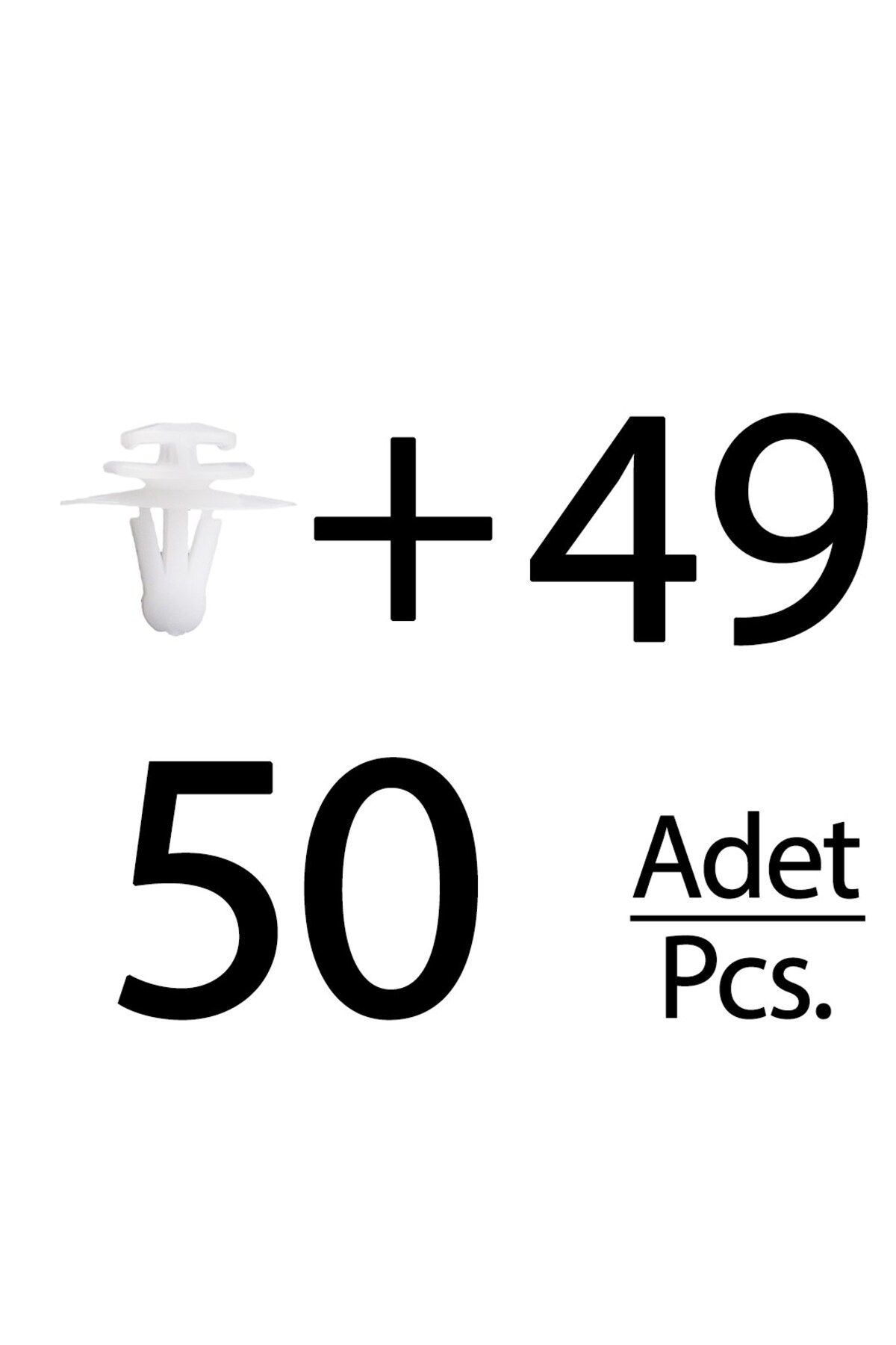 ALPHA AUTO PART Renault için Çevre Bant Klipsi- 50 Adet