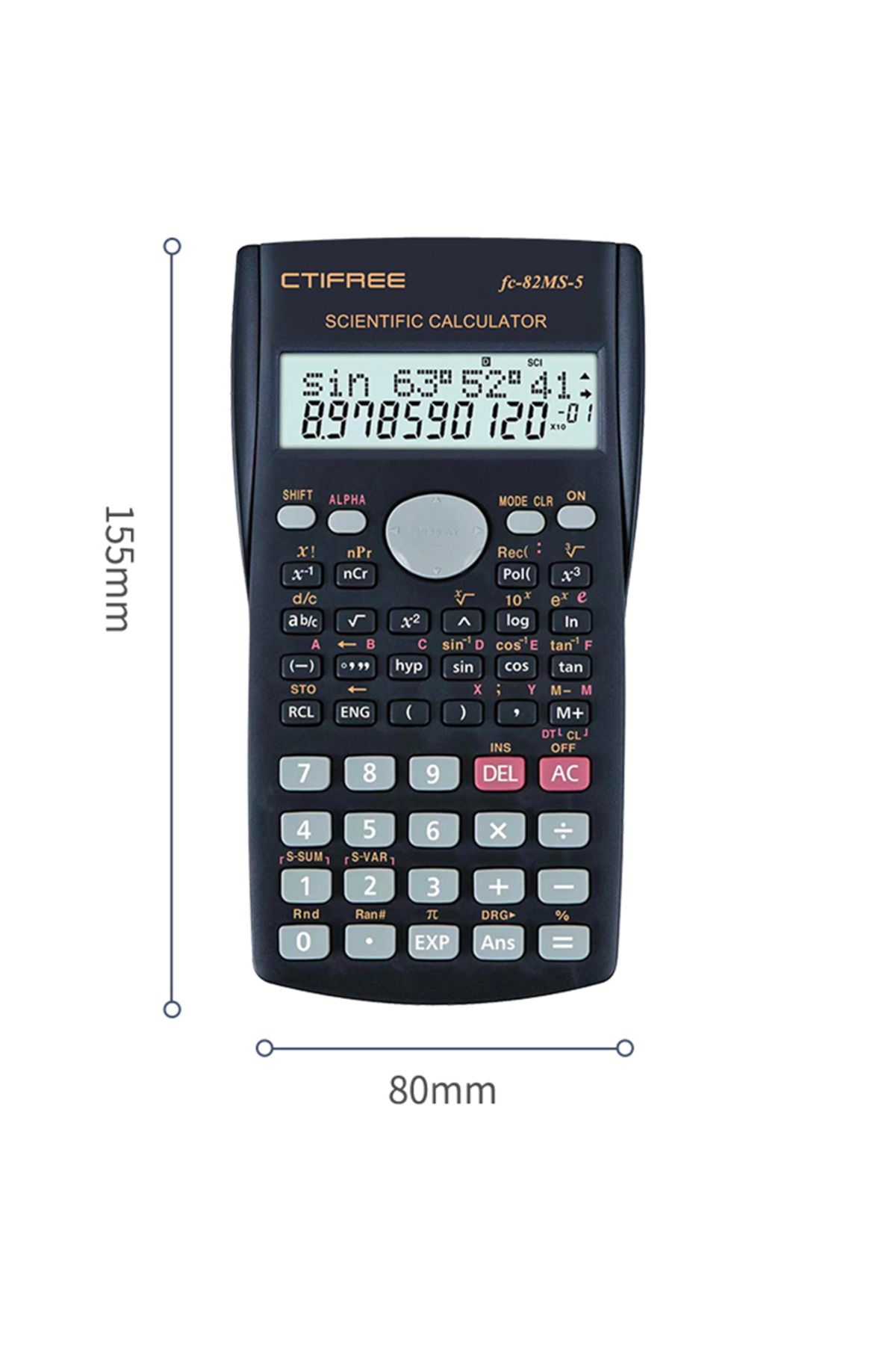 Choice-FC-82MS-5 Scientific Calculator - Exam-Ready, Multifunctional, Large Display - Portable & Durable fo 2