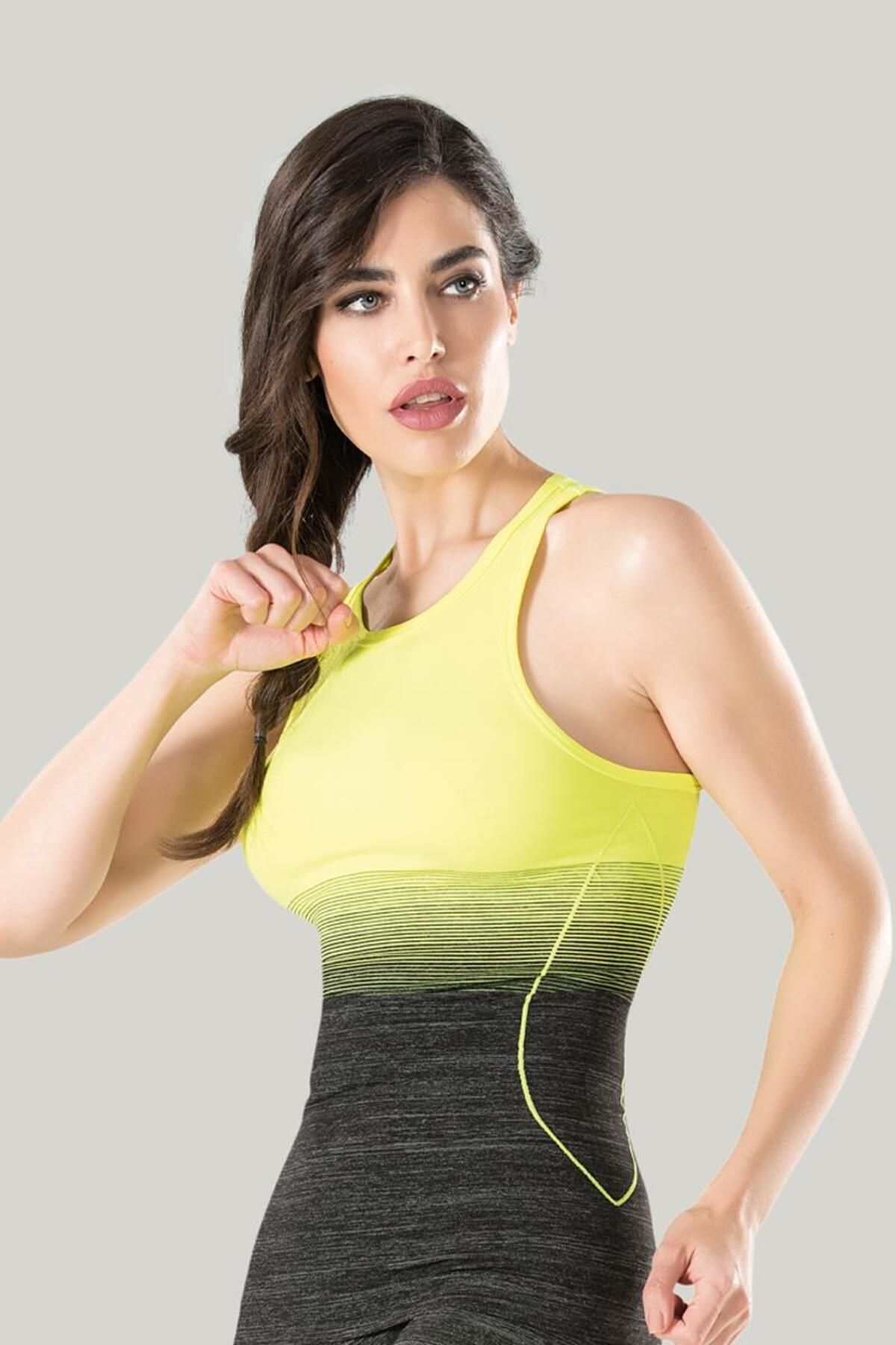 tavsanclo Kadın Renkli Sporcu Atlet Toparlayıcı Korse