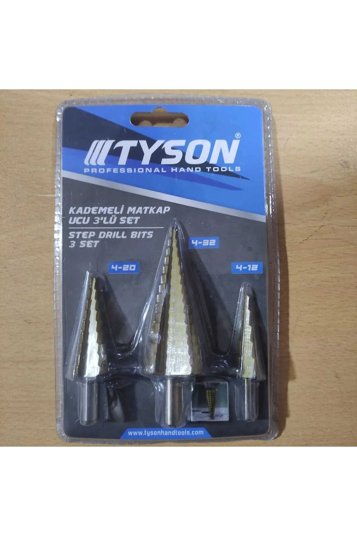 TYSON KADEMELİ MATKAP UCU 3'LÜ SET