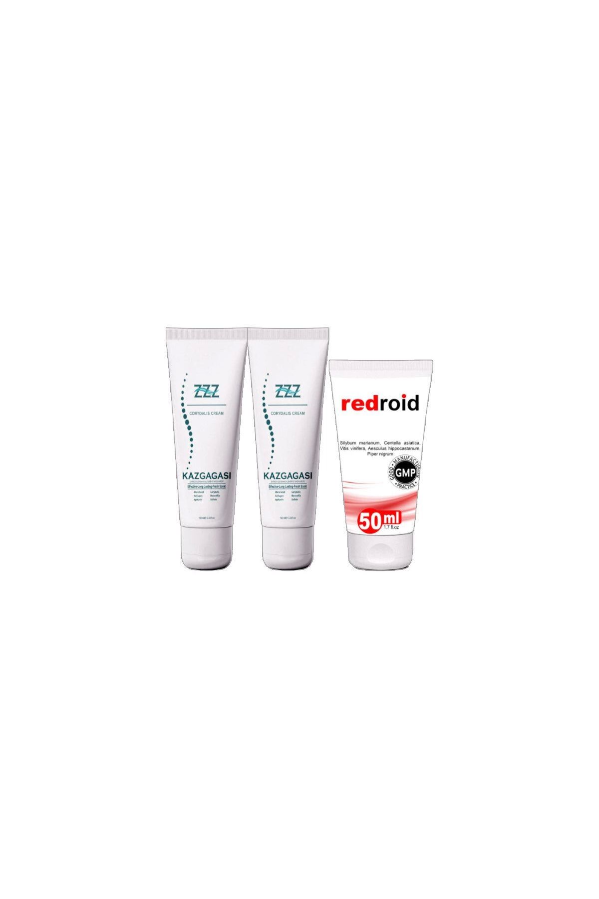 Modafiks Kaz Gagası Kremi 2x100 ml Kas Dız İskelet Sızıları için+Redroid Hemer.oid için Bakım Kremi 1x50 ml
