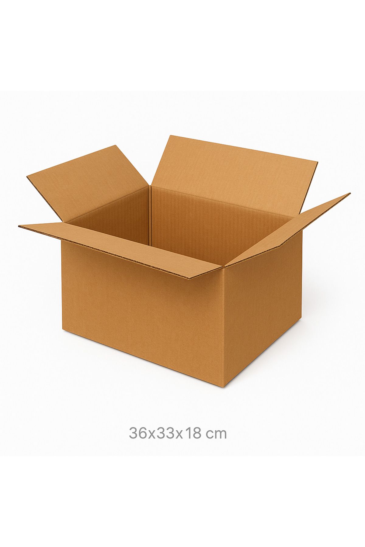 Nisma Ambalaj Orta Boy Taşıma Kolisi Çift Oluklu 36x33x18 - 10'lu