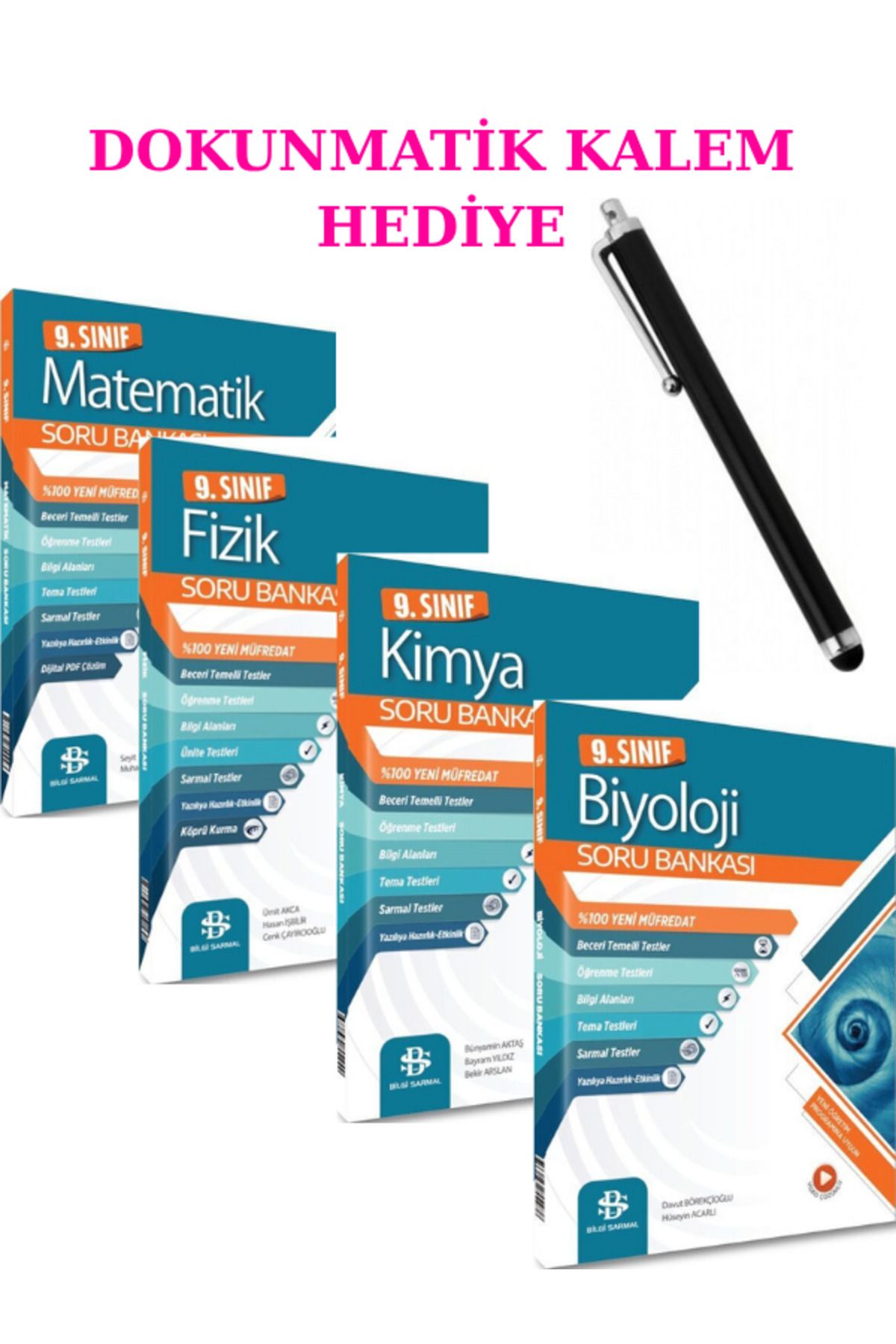 Marsis Yayınları Bilgi Sarmal 9. Sınıf Matematik-Fizik-Kimya-Biyoloji Soru Bankası Seti 2025 + DOKUNMATİK KALEM