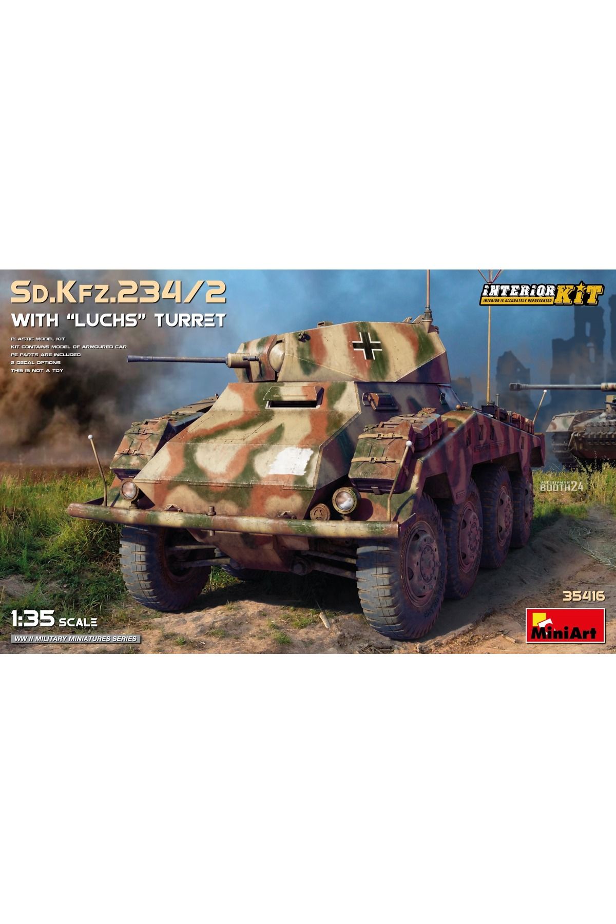MiniArt 1:35 "Luchs" Kulesi ile Sd. Kfz. 234/2 Int