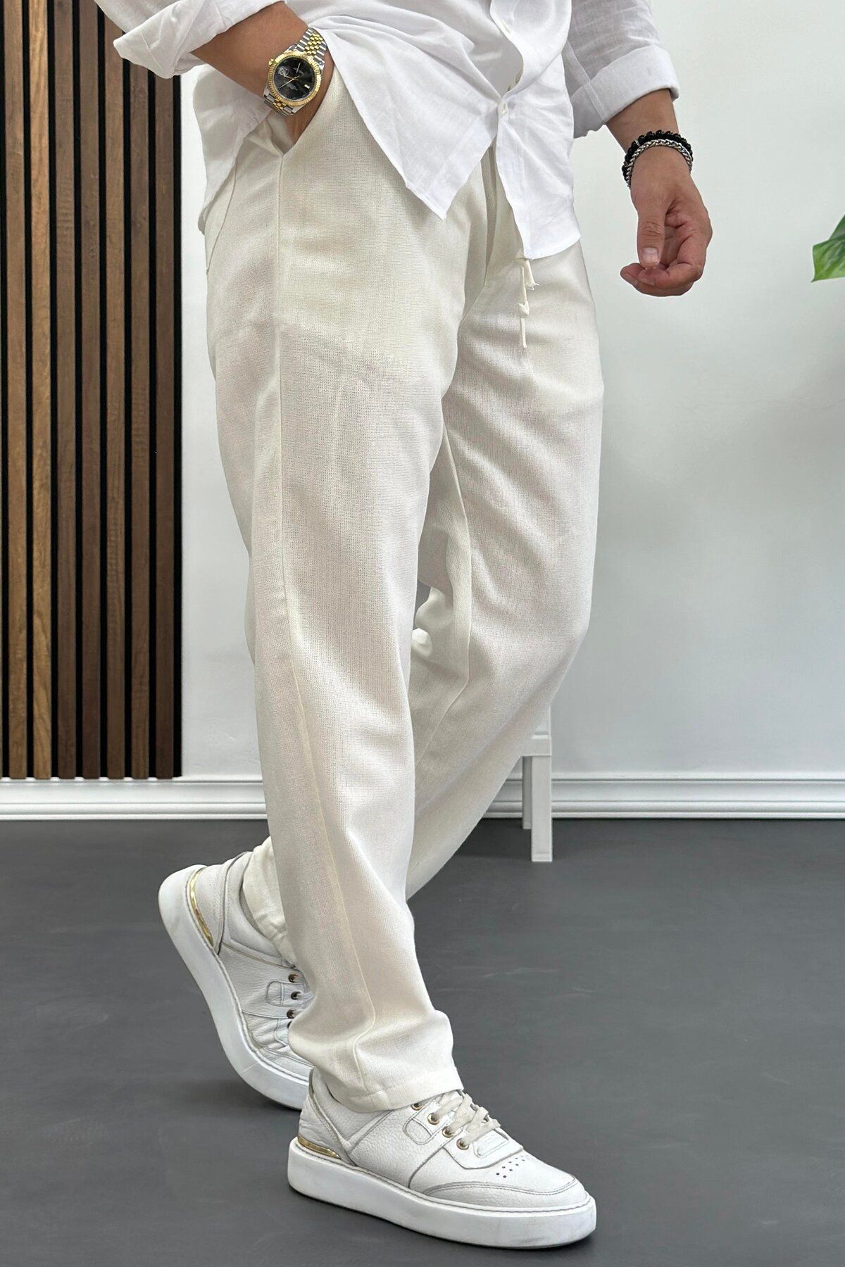 Baymen Collection SALAŞ YAZLIK KETEN PANTOLON