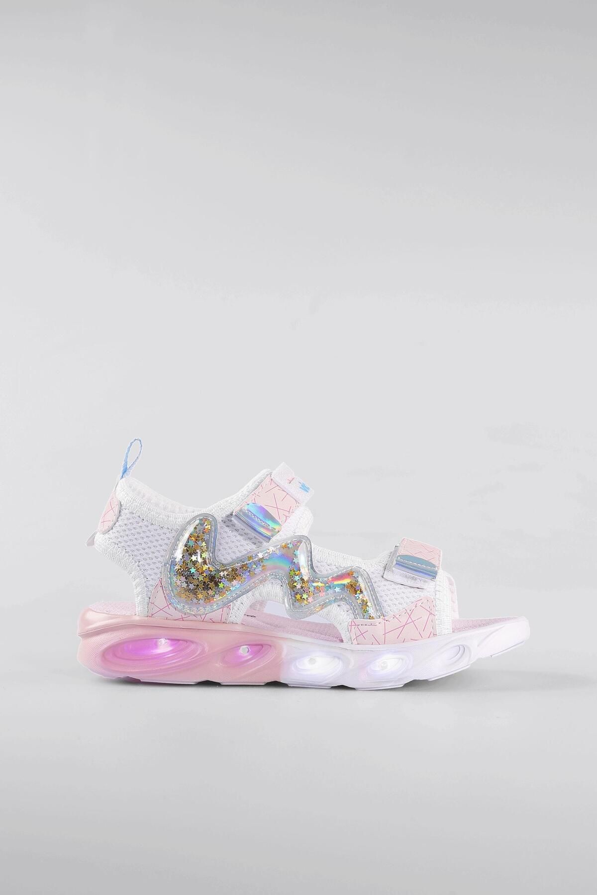 Vicco-Legendy Lighted Girl's White Sandals 4
