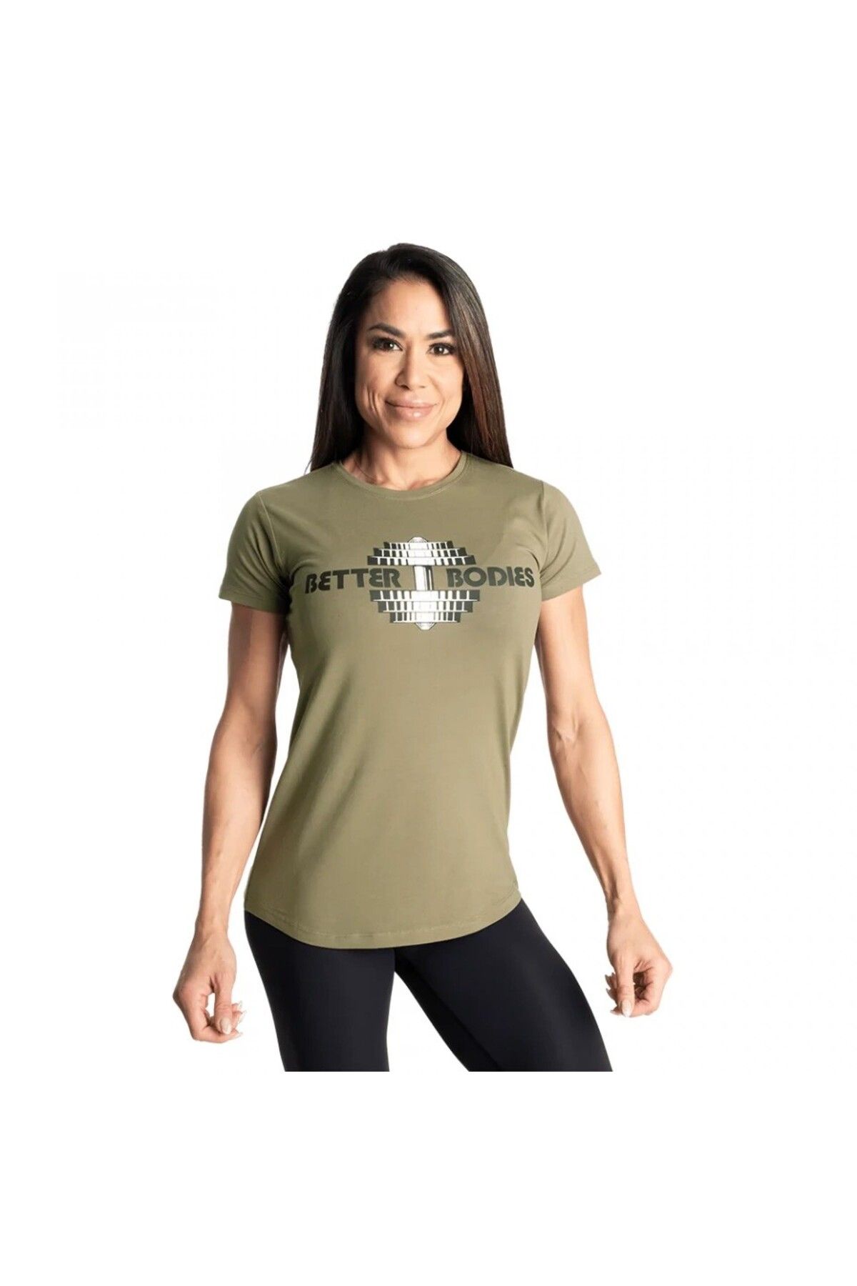 BETTER BODIES Regular Tee 664 Washed Green