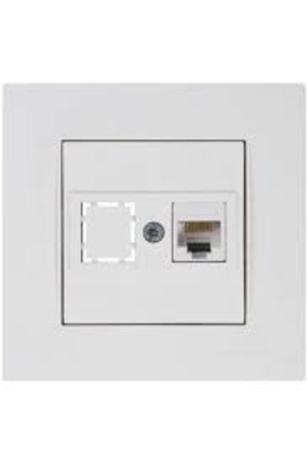 Mutlusan RİTA MEK TUŞ DATA PRİZİ 1*RJ45 (CAT5E) BEYAZ
