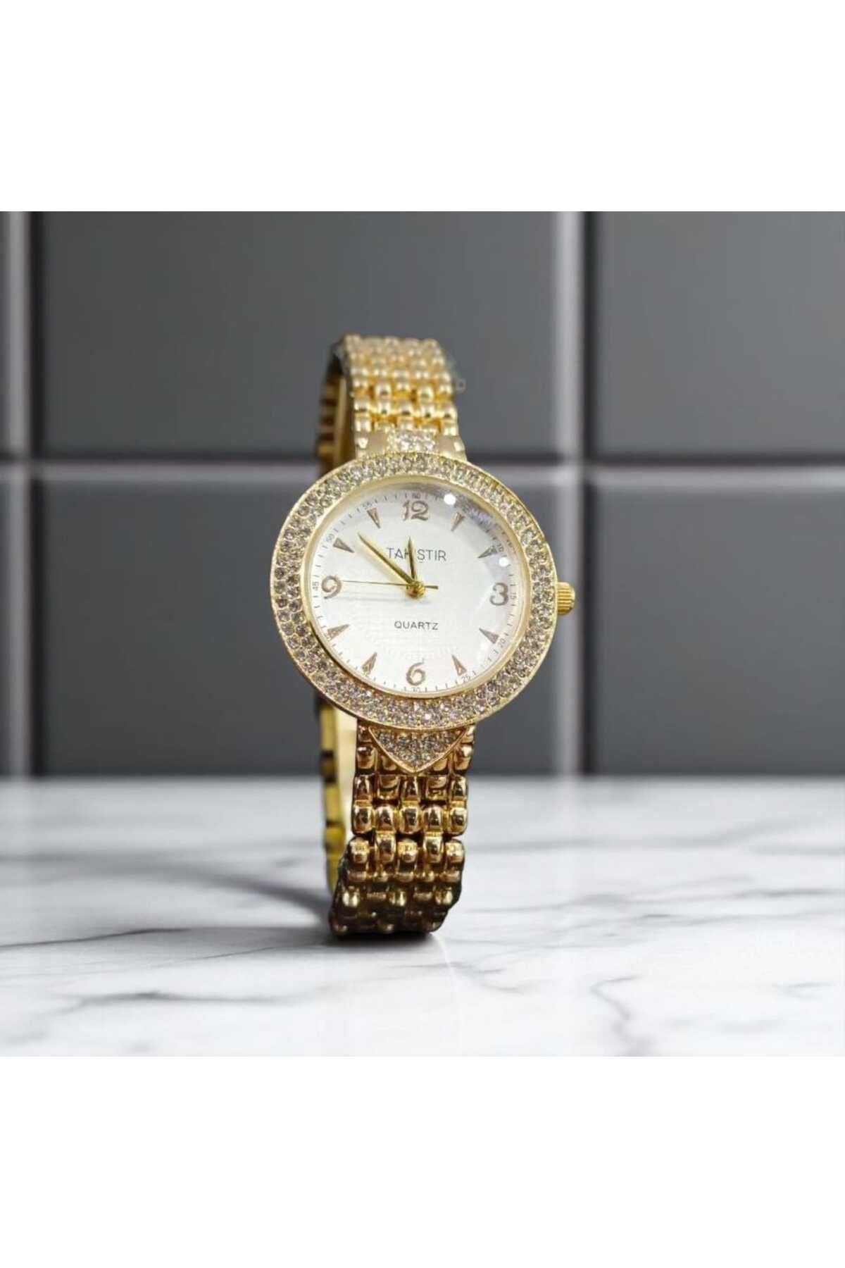 YSX JEWELRY Gold Çelik Kadın Kol Saati