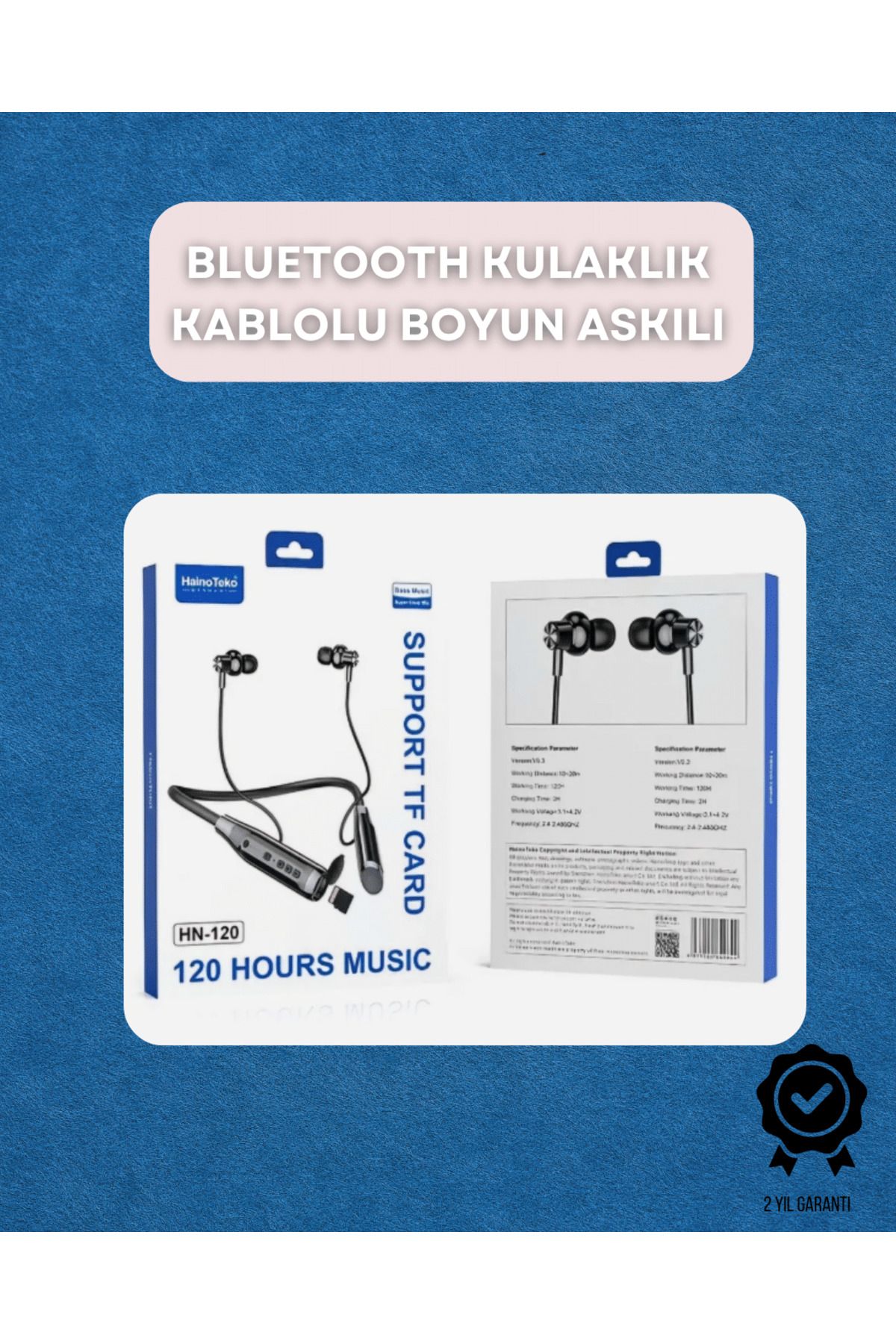 FTA TİCARET Bluetooth 5.0 Kablosuz Kulaklık – Uzun Pil Ömrü ve Ergonomik Tasarım