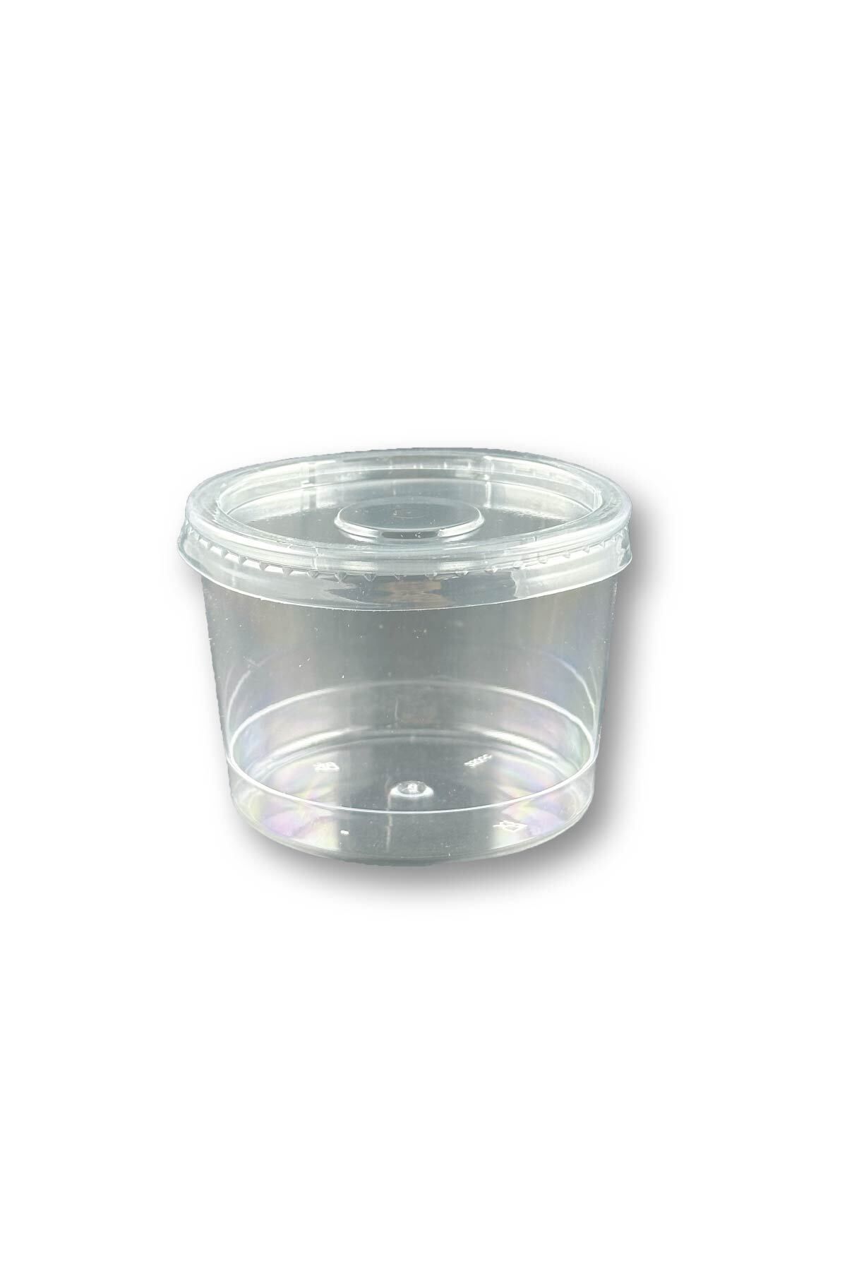 Home Kapaklı Sert Plastik Tatlı Kasesi Magnolya Kabı 250ml 30 Adet