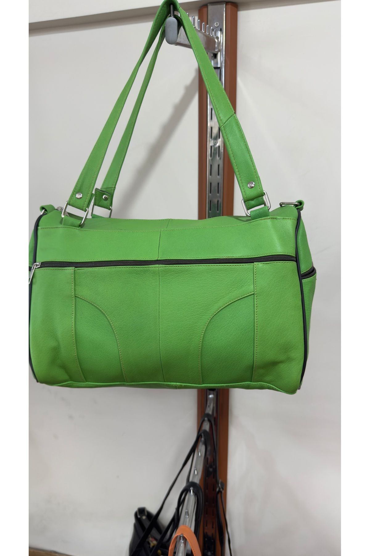 Butik Verda Deri Bavul Çanta