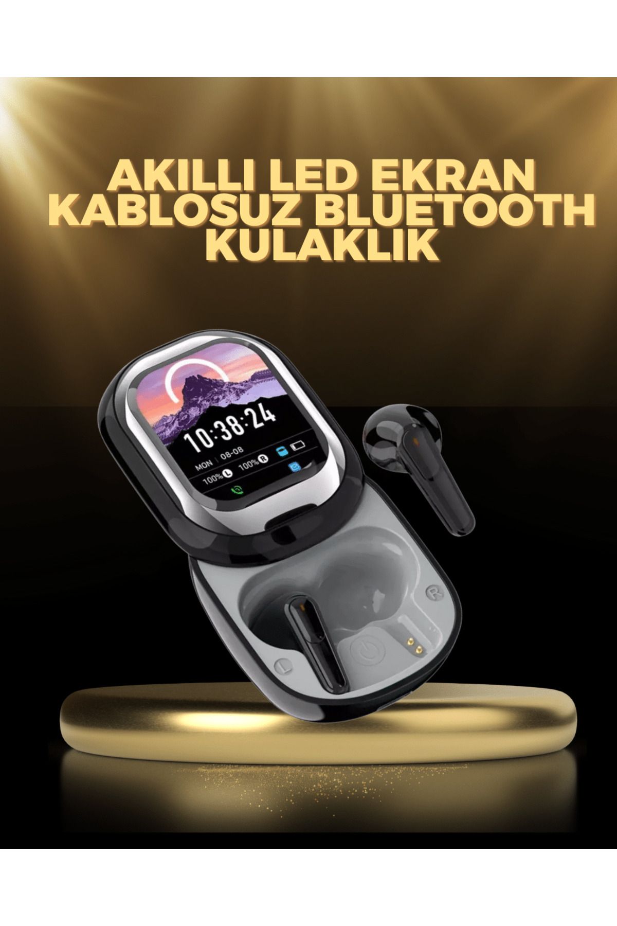 FTA TİCARET Kişiselleştirilebilir LED Ekranlı Bluetooth Kulaklık – Oyun & Müzik Modlu