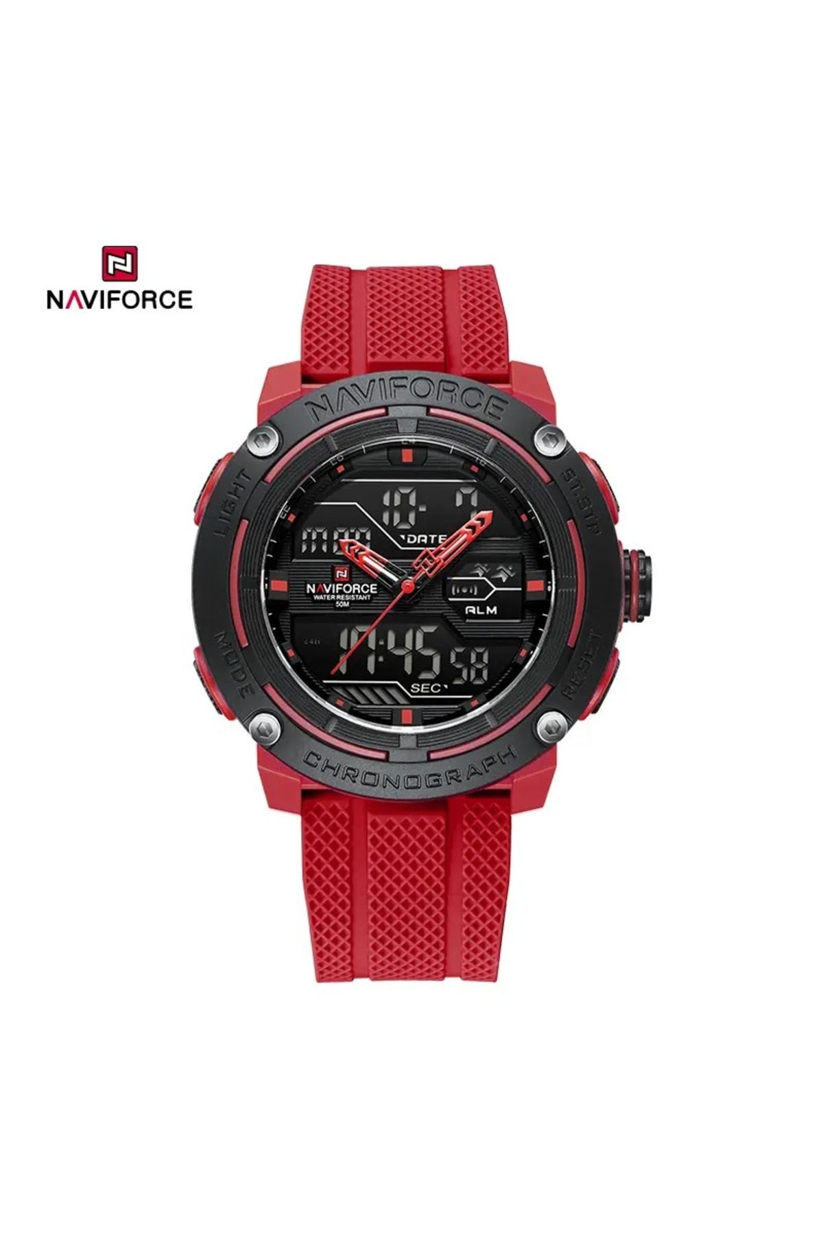 Naviforce Silikon Kayış, Çok Fonksiyonlu Nf7114 Erkek Kol Saati