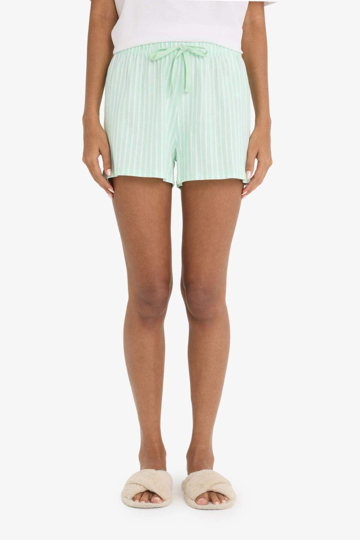 DeFacto-Σορτς Regular Fit Πιτζάμες Bottom-Fall in Love- F3141AX25SM 1