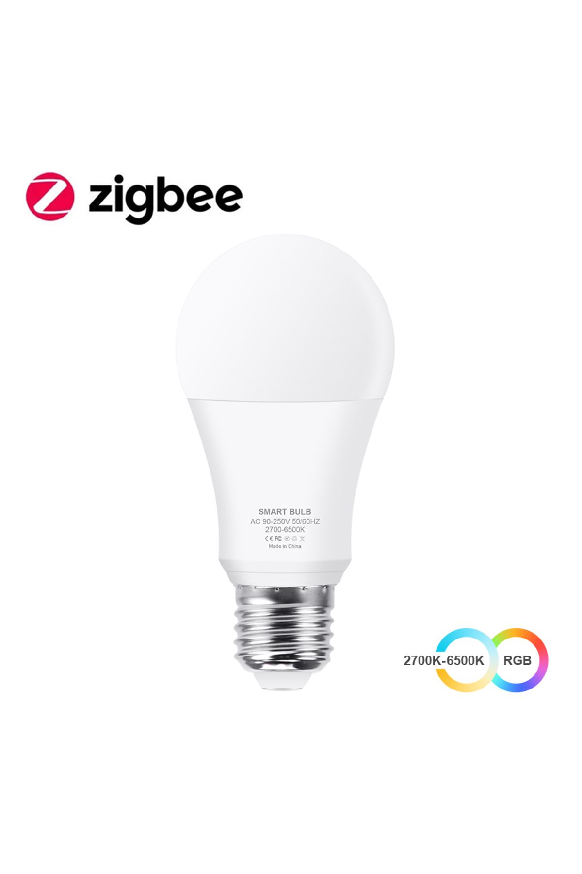 Choice-1PCS 85-265V Zigbee version Tuya Wifi Smart Light Bulb RGB E27 Zigbee Led Bulb Smart Home Tuya Zigbe 1