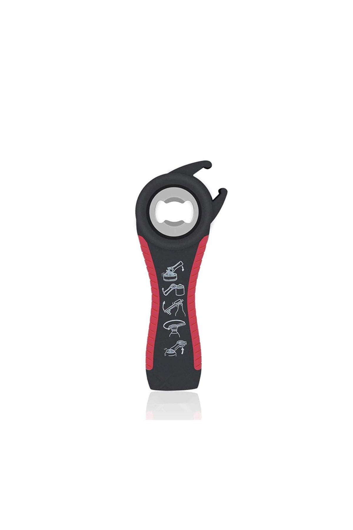 Choice-black LMETJMA Jar Opener for Weak Hands 5 in 1 Multi Function Can Opener Bottle Opener Kit with Non 1
