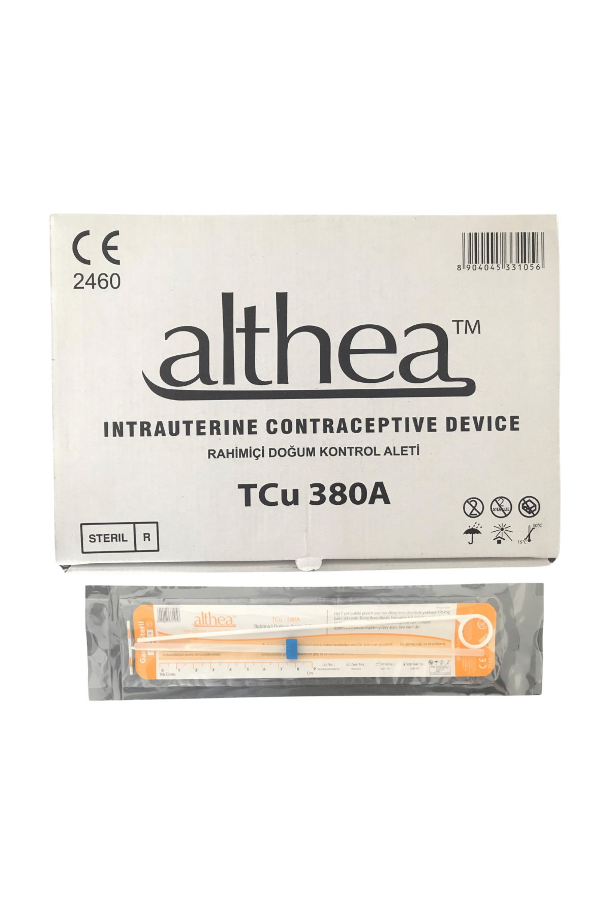 althea - RAHİM İÇİ DOĞUM KONTROL T SPİRAL - REF: TCU 380 - 25 ADET