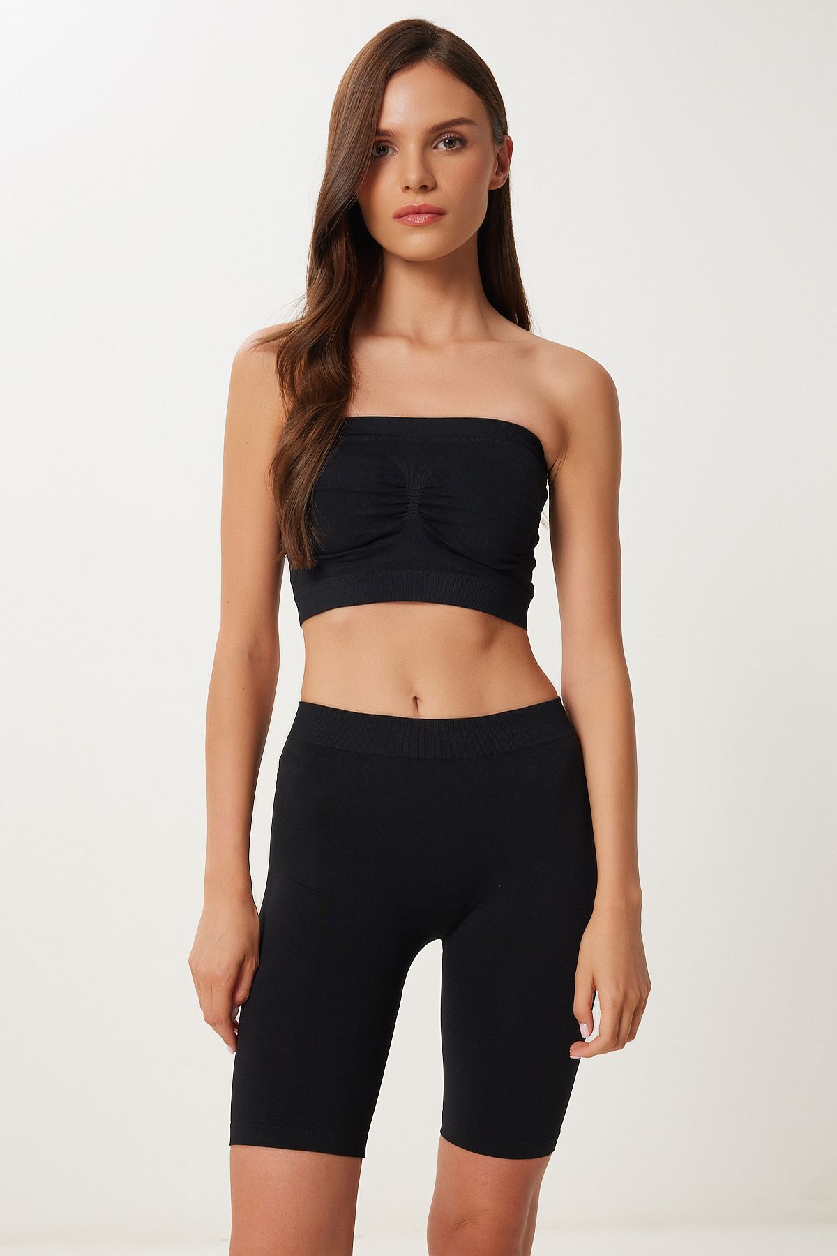Lovelyİstanbul Dikişsiz Örme Boxer SİYAH LGV0003
