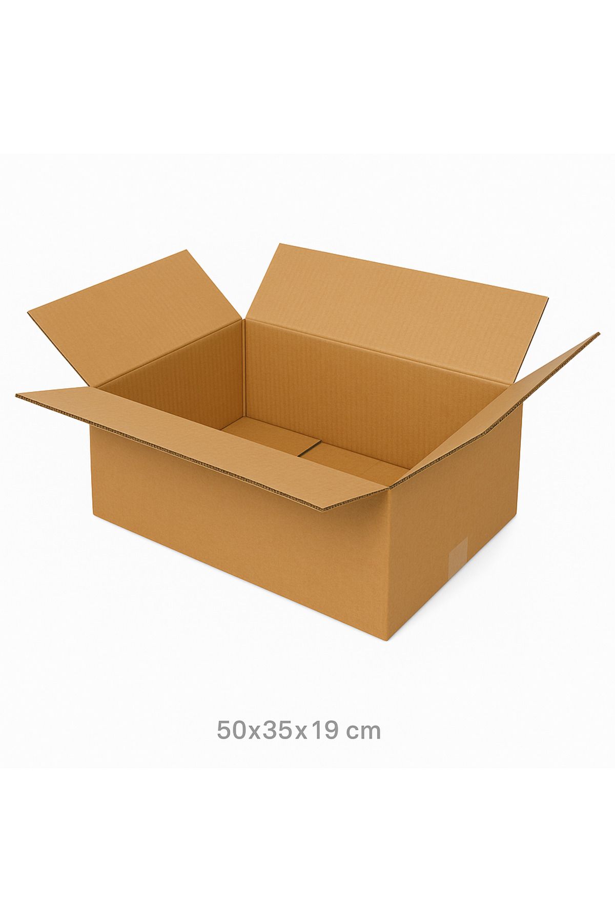 Nisma Ambalaj Büyük Boy Taşıma Kolisi Çift Oluklu 50x35x19 - 10'lu