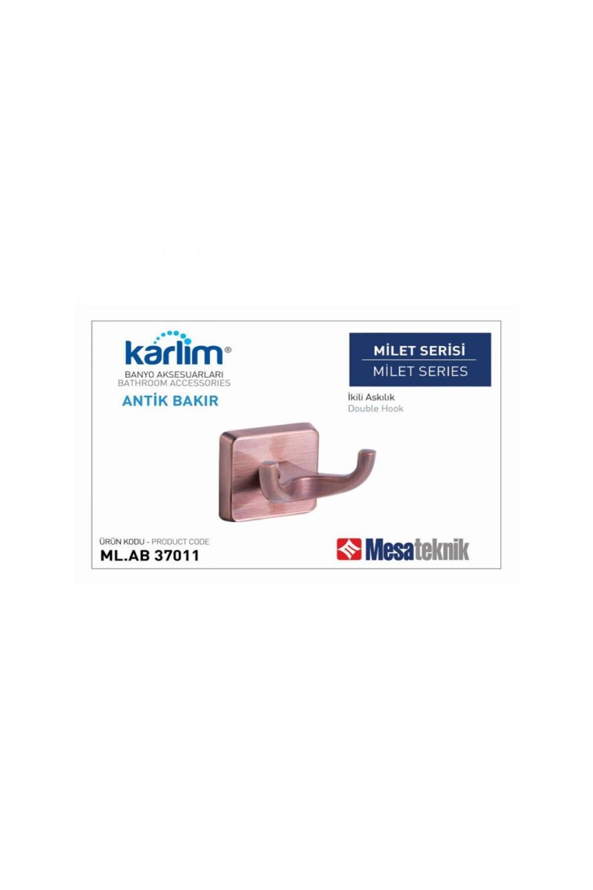 Mesateknik MİLET ANTİK BAKIR İKİLİ ASKILIK