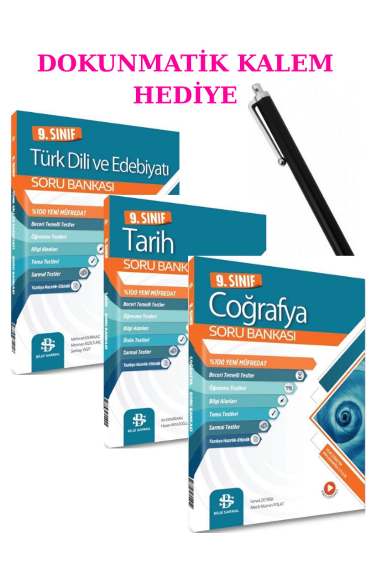 Marsis Yayınları Bilgi Sarmal 9. Sınıf Türk Dİli Edebiyatı-Tarih-Coğrafya Soru Bankası Seti 2025 + DOKUNMATİK KALEM