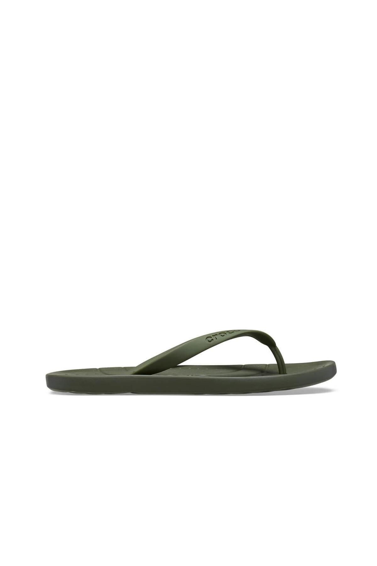 Crocs Flip Kadın Parmakarası Terlik - Haki