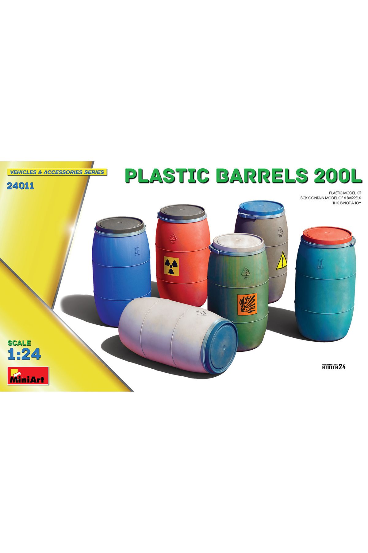 MiniArt 1:24 Plastik Bidonlar 200L.