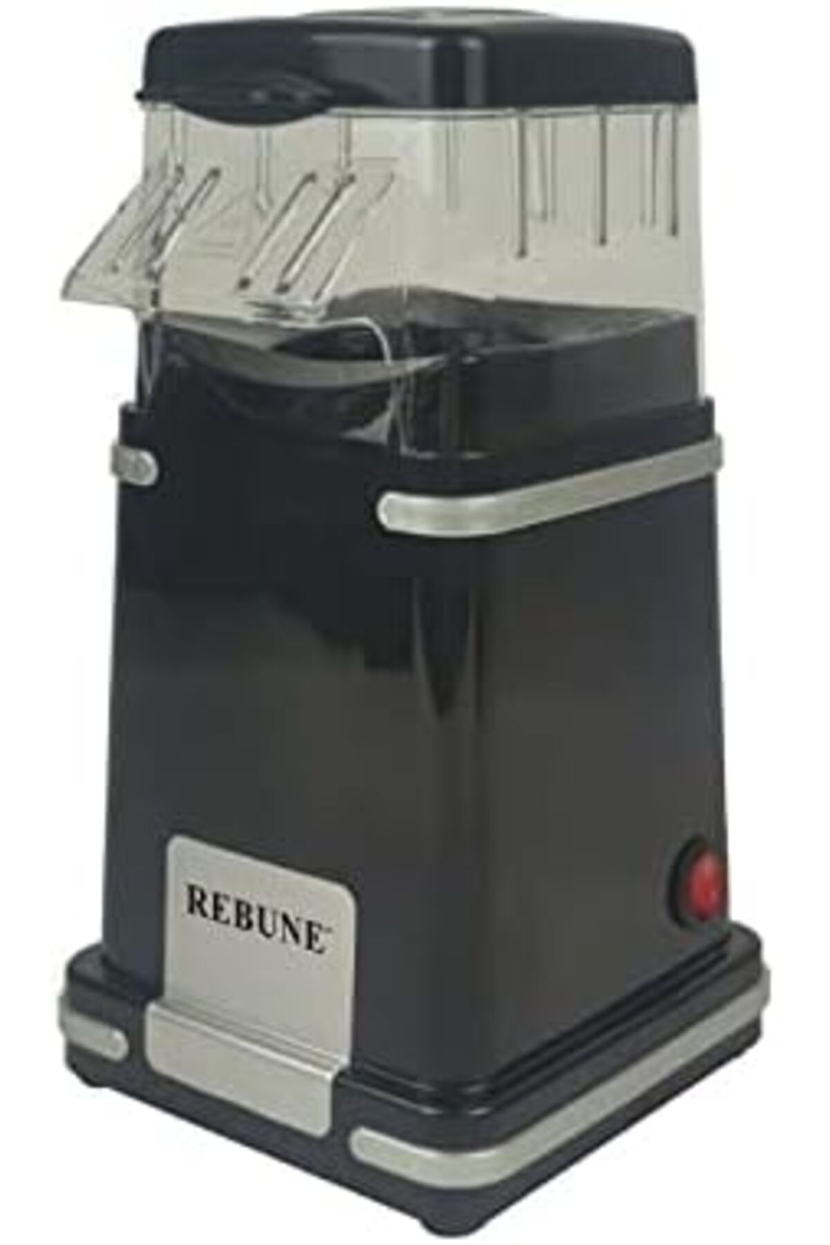 RİBBON-Rebon Popcorn Maker, 1200 Watts, Only 2.4 Minutes with On/Off Switch, Measuring Cup, Black, RE-5-081 1